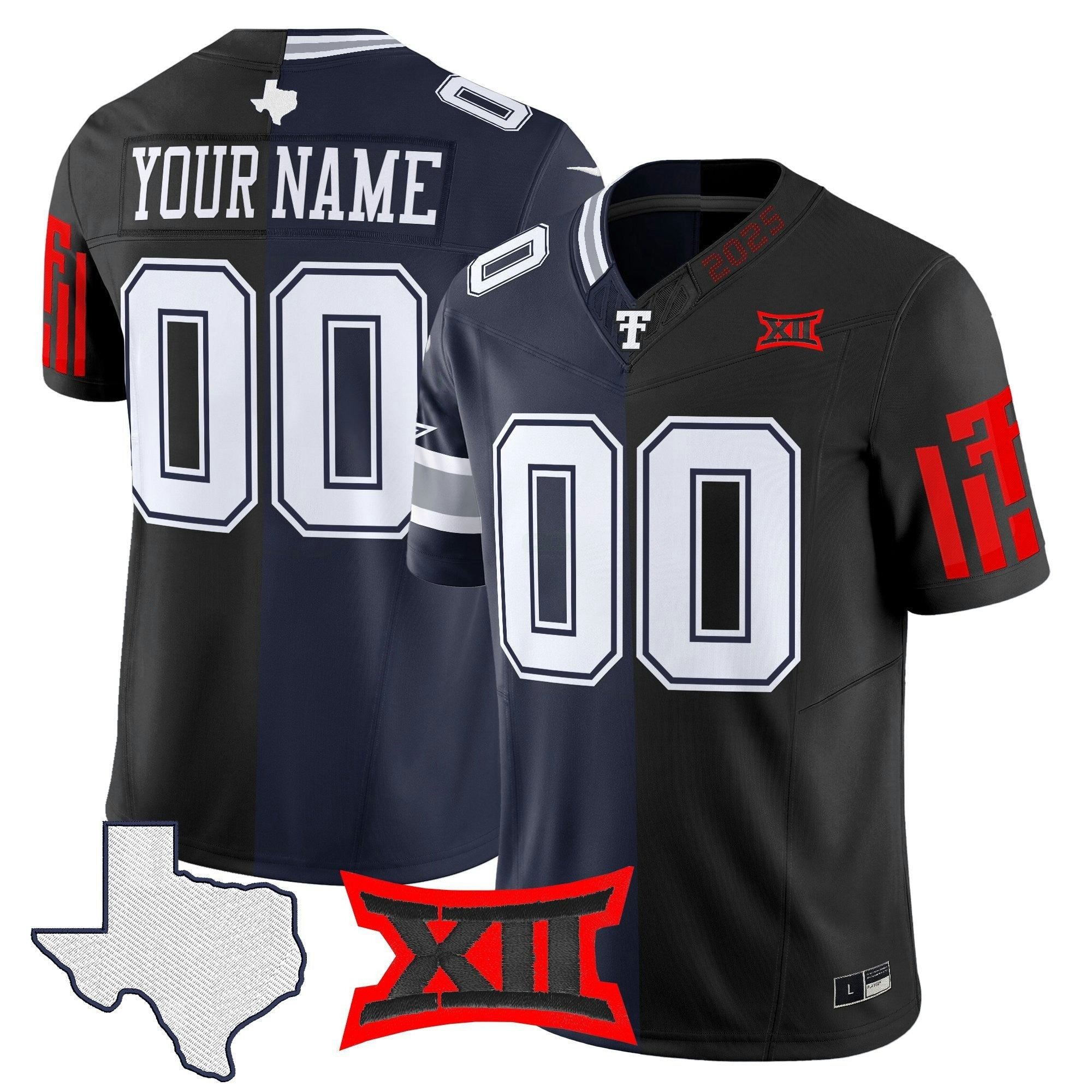 Camisa NFL Dallas x College Football’ Split Vapor Limited Jersey