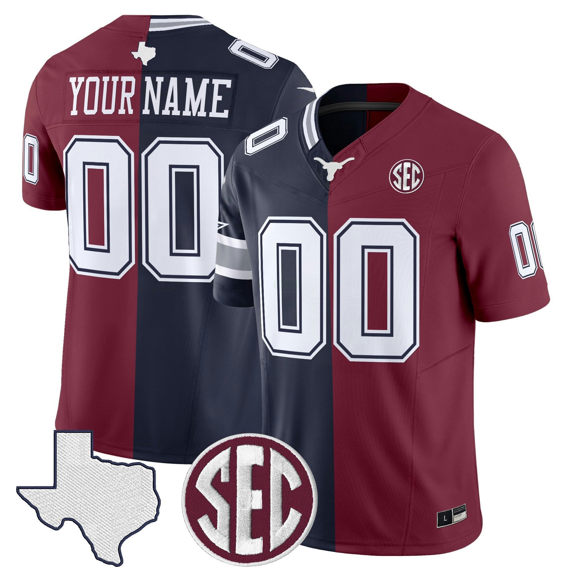 Camisa NFL Dallas x College Football’ Split Vapor Limited Jersey