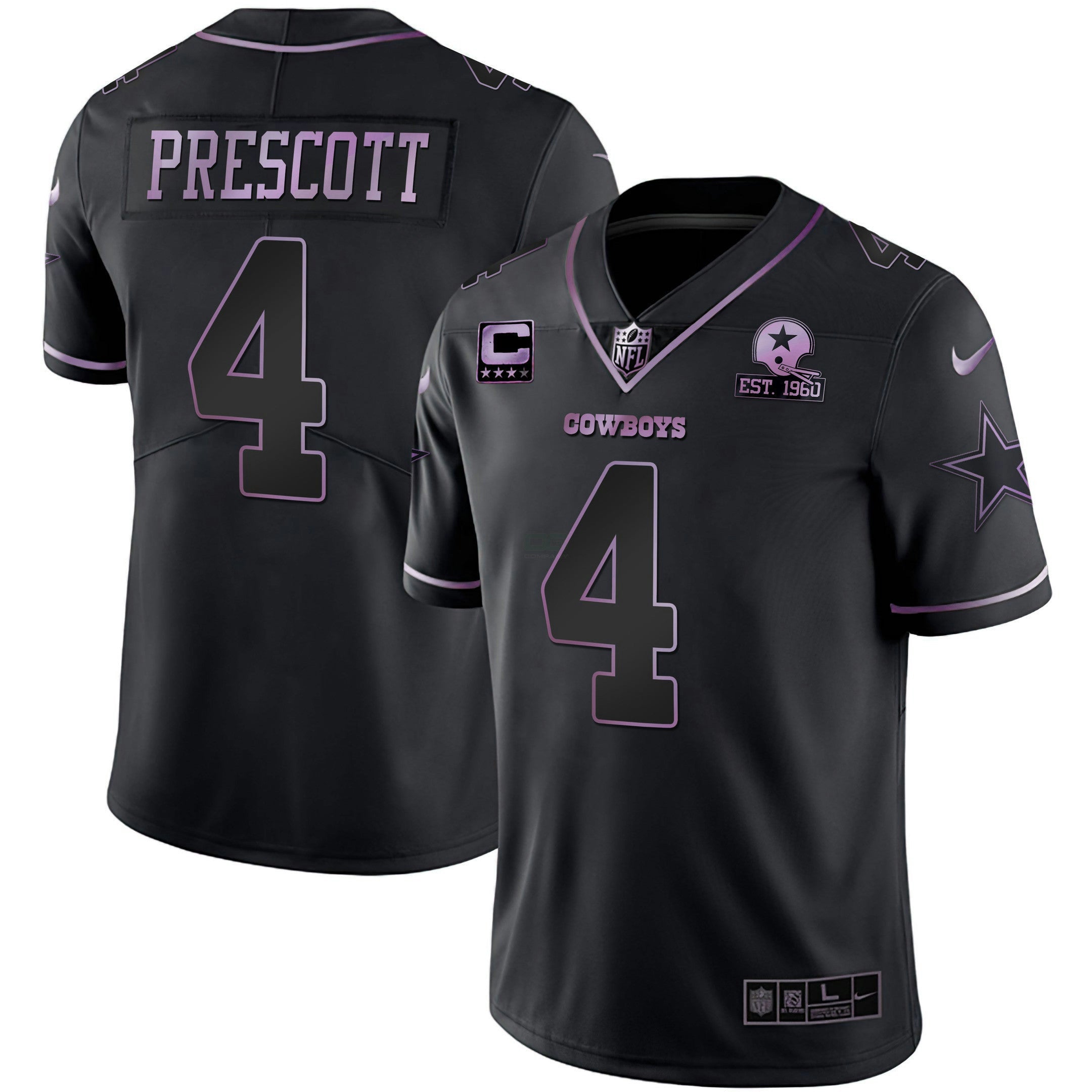 Camisa NFL Deep Purple Vapor Limited Est 1960 Patch