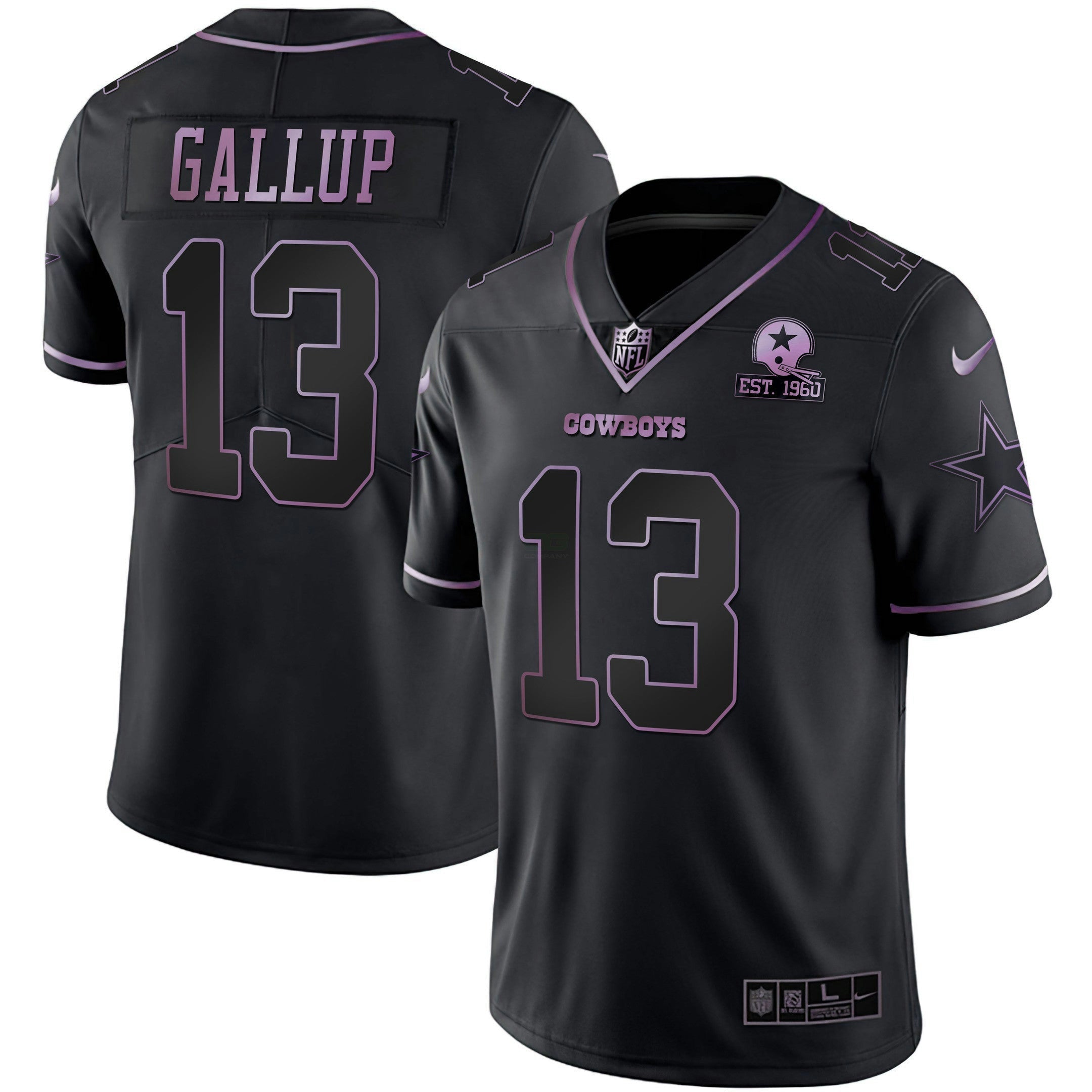Camisa NFL Deep Purple Vapor Limited Est 1960 Patch