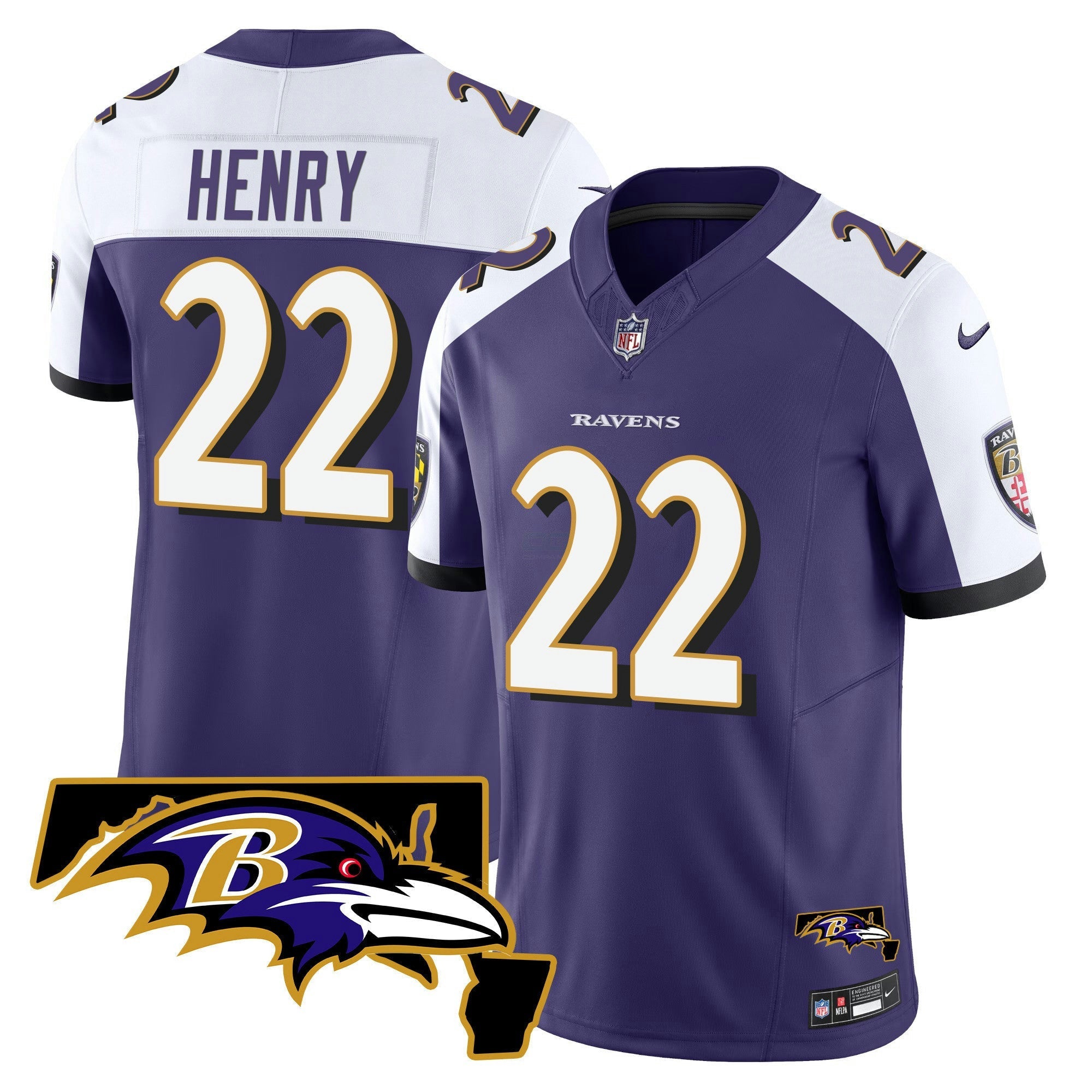 Camisa NFL Derrick Henry Maryland Patch Vapor Limited Jersey