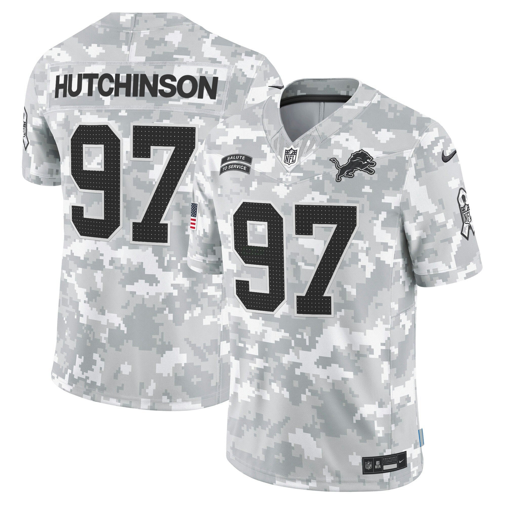 Camisa NFL Detroit 2024 Salute to Service Vapor Limited Jersey – Arctic Camo