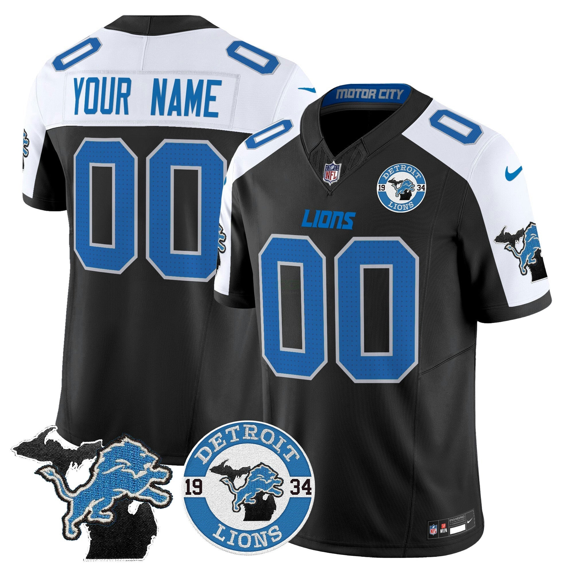 Camisa NFL Detroit 2024 Vapor Limited Jersey – Est. 1934 Patch