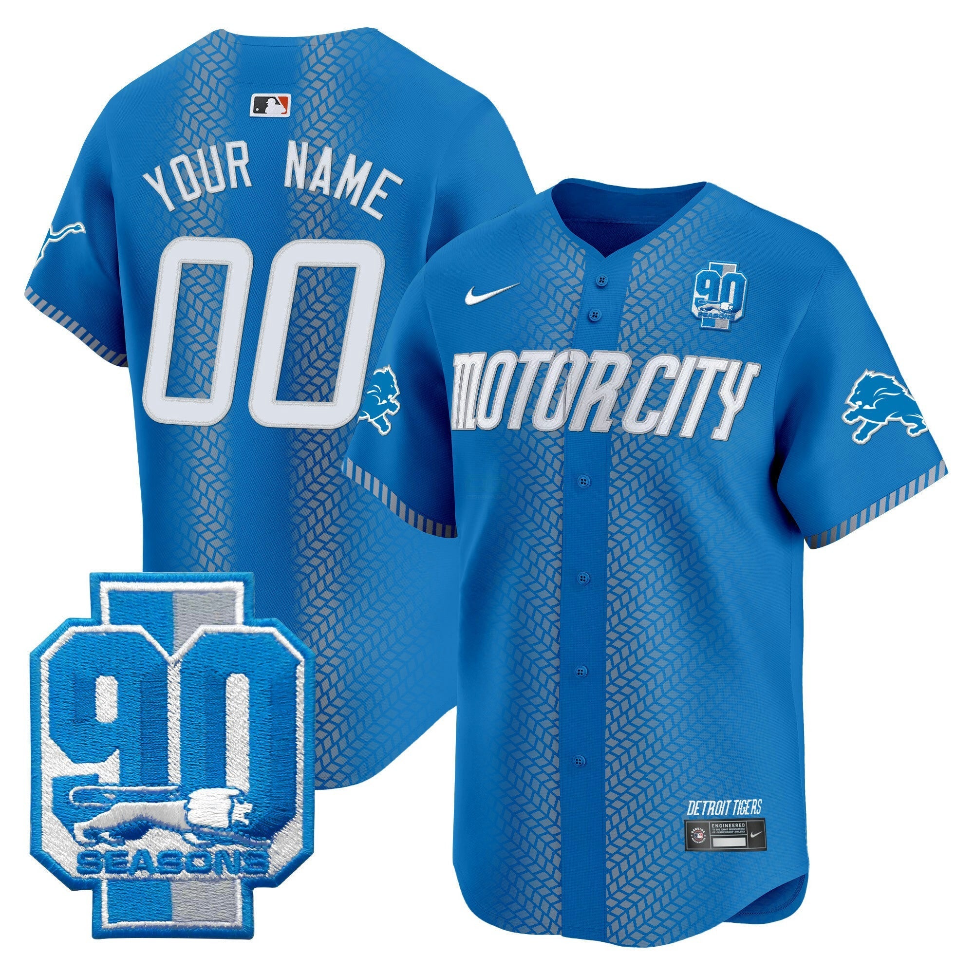 Camisa NFL Detroit 90th Year Patch Vapor Premier Limited Jersey
