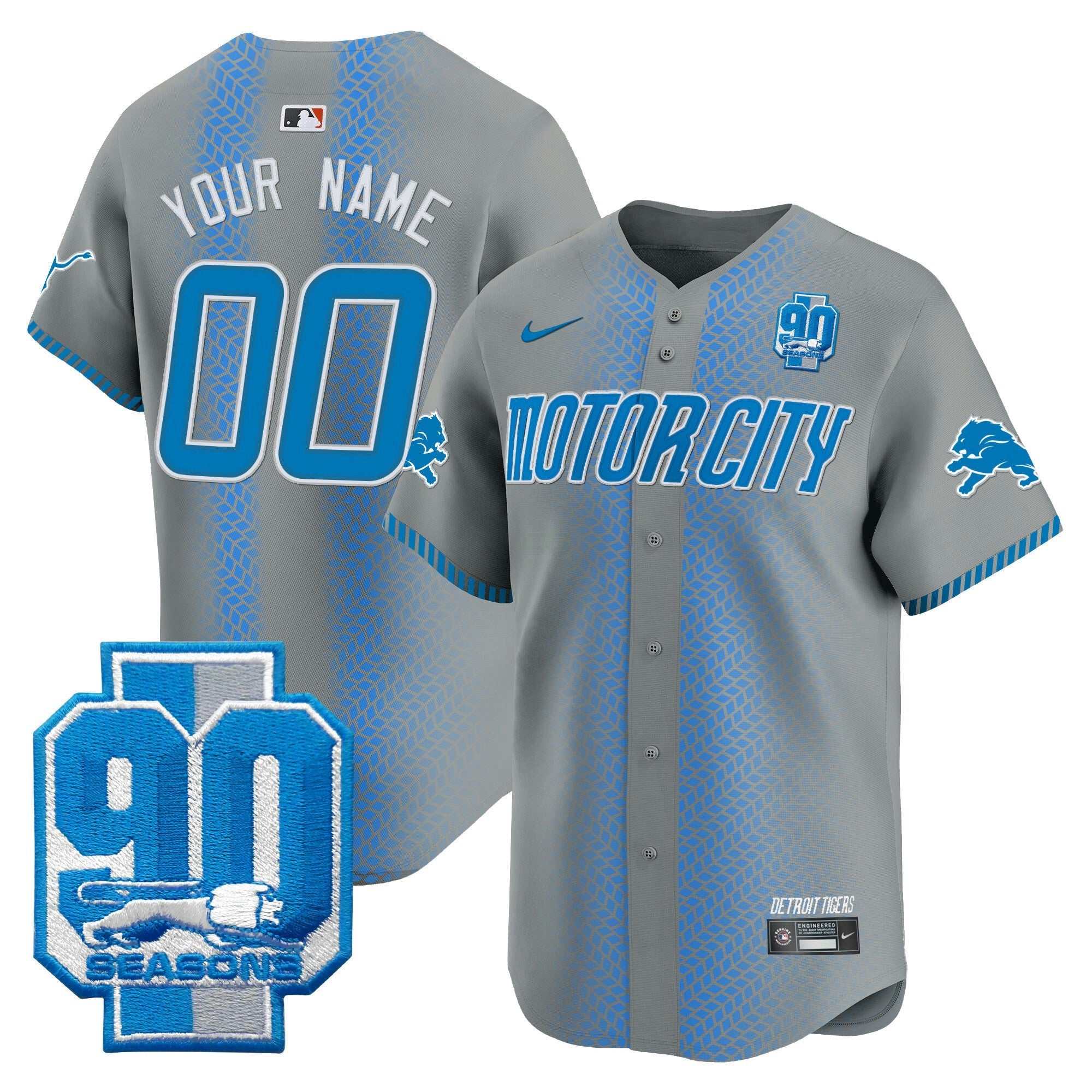 Camisa NFL Detroit 90th Year Patch Vapor Premier Limited Jersey