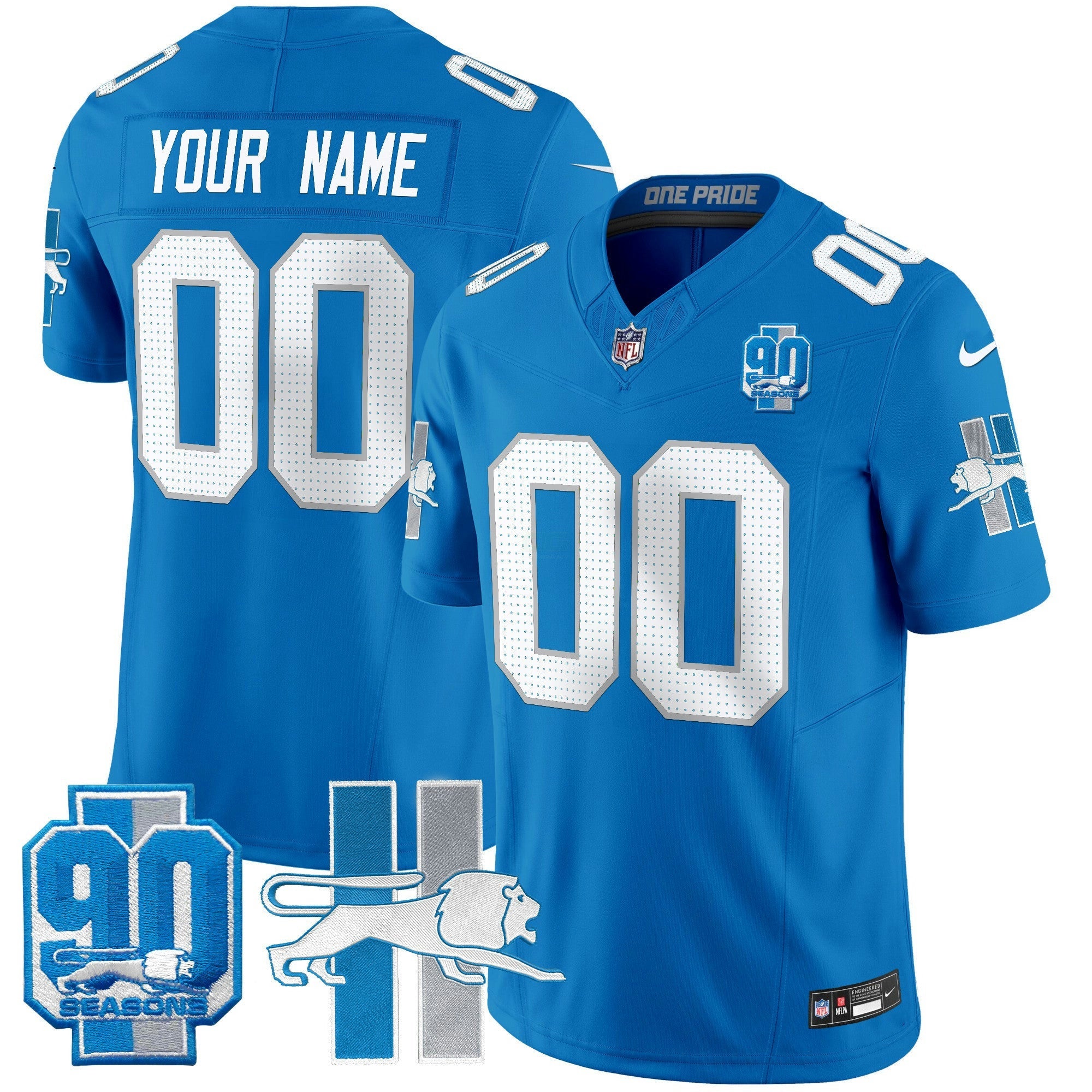 Camisa NFL Detroit Lion 1946 Throwback Vapor Limited Jersey