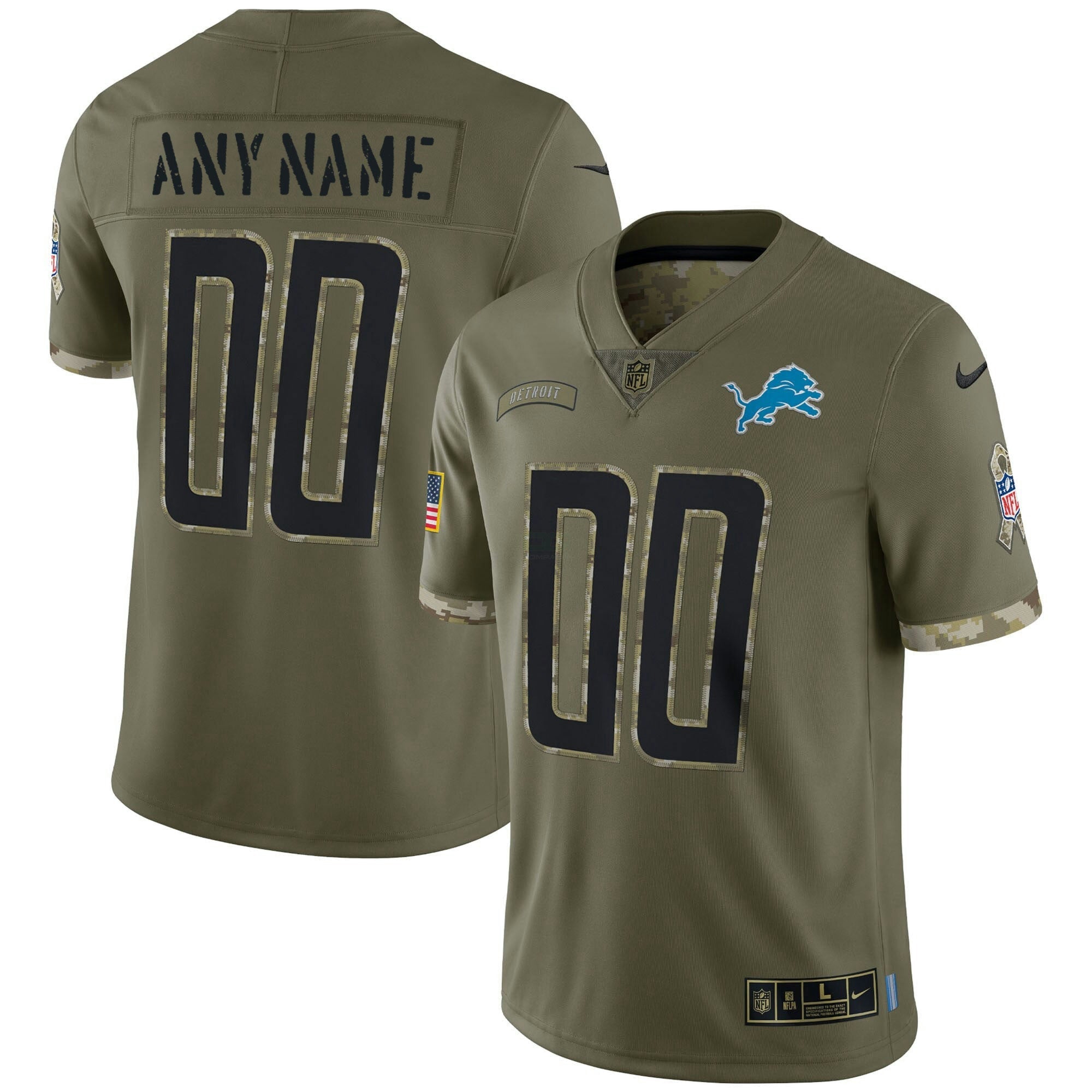 Camisa NFL Detroit Lions Salute To Service Jersey - Salute To Service