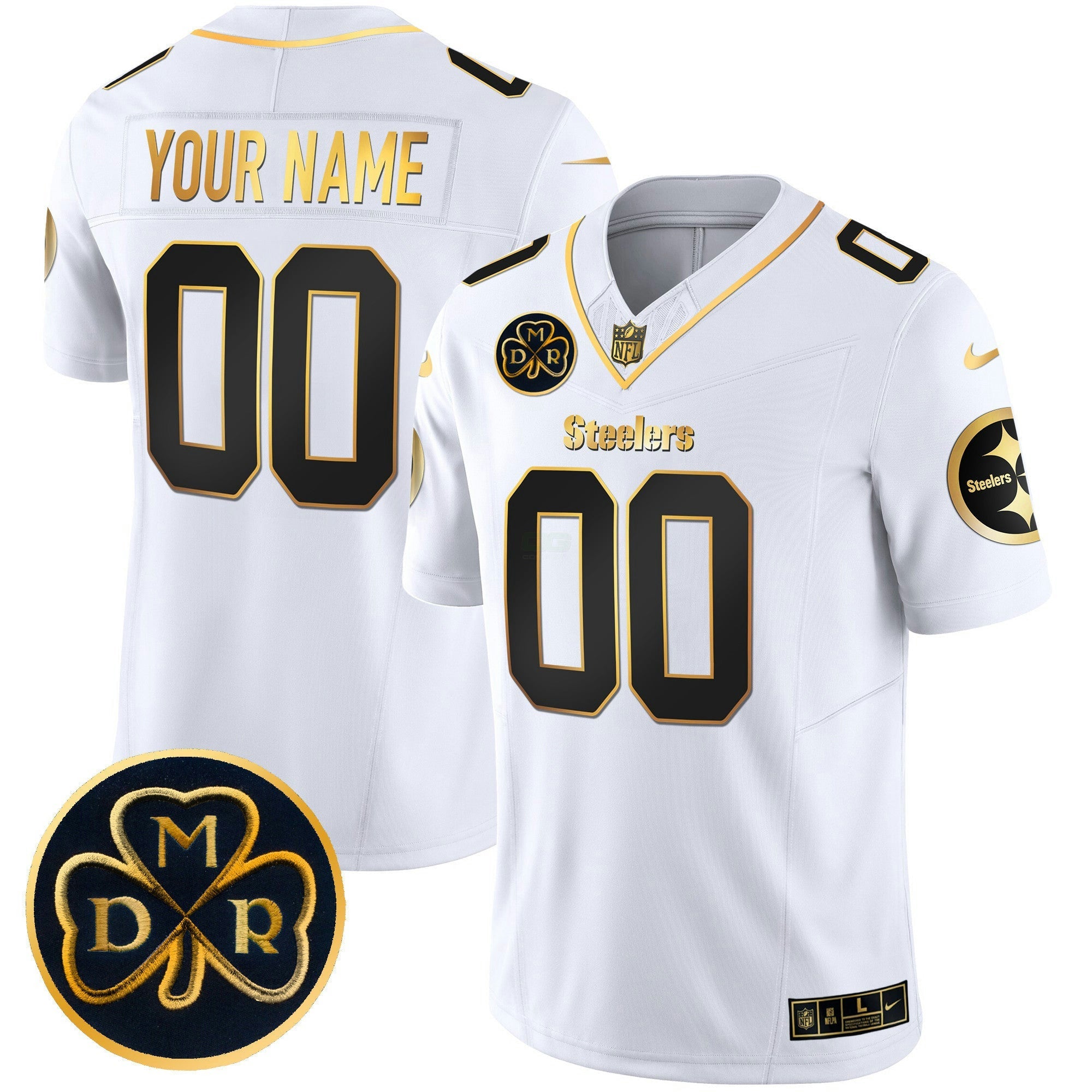 Camisa NFL DMR Patch Dourada Vapor Limited Jersey