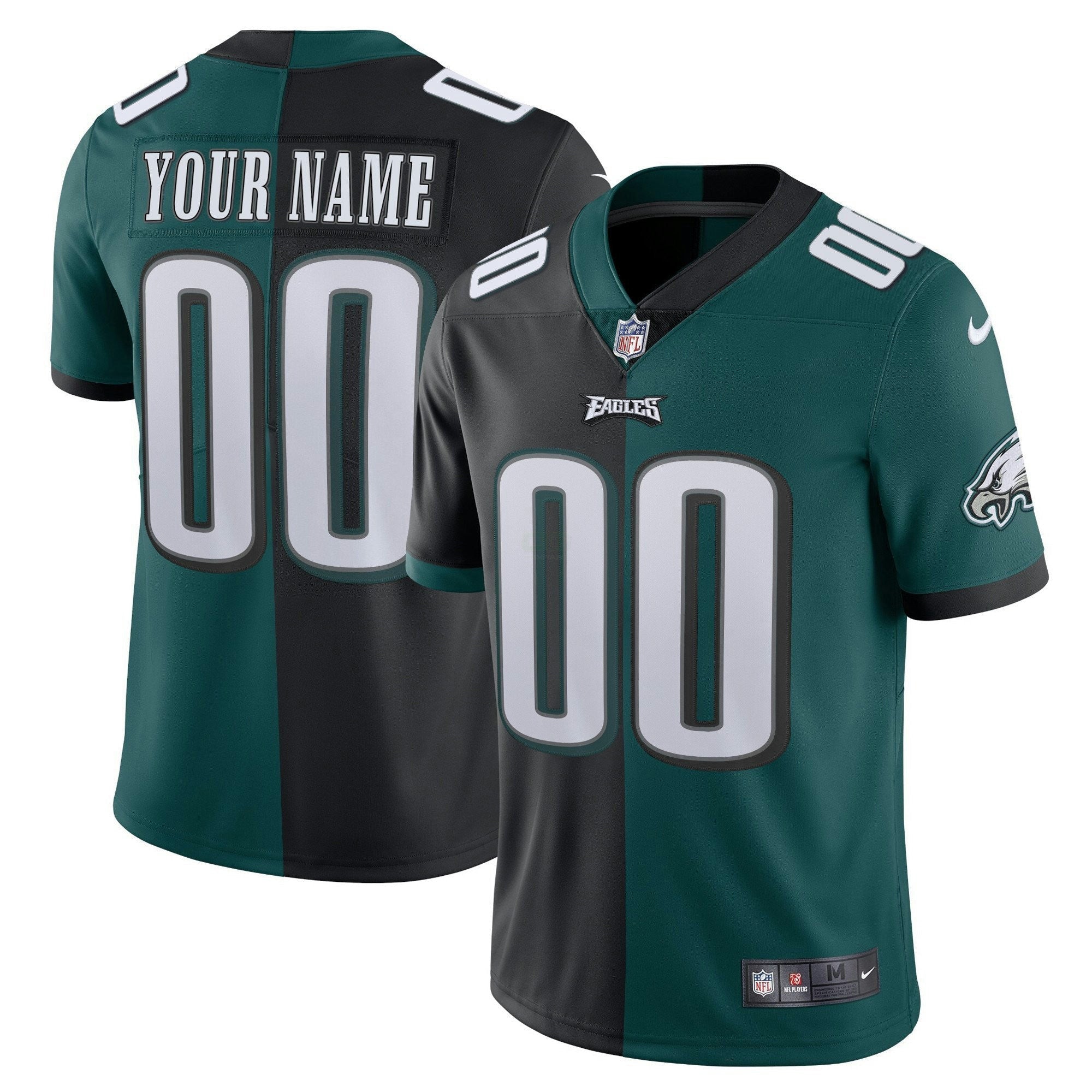 Camisa NFL Dourada & Split Custom Name and Number