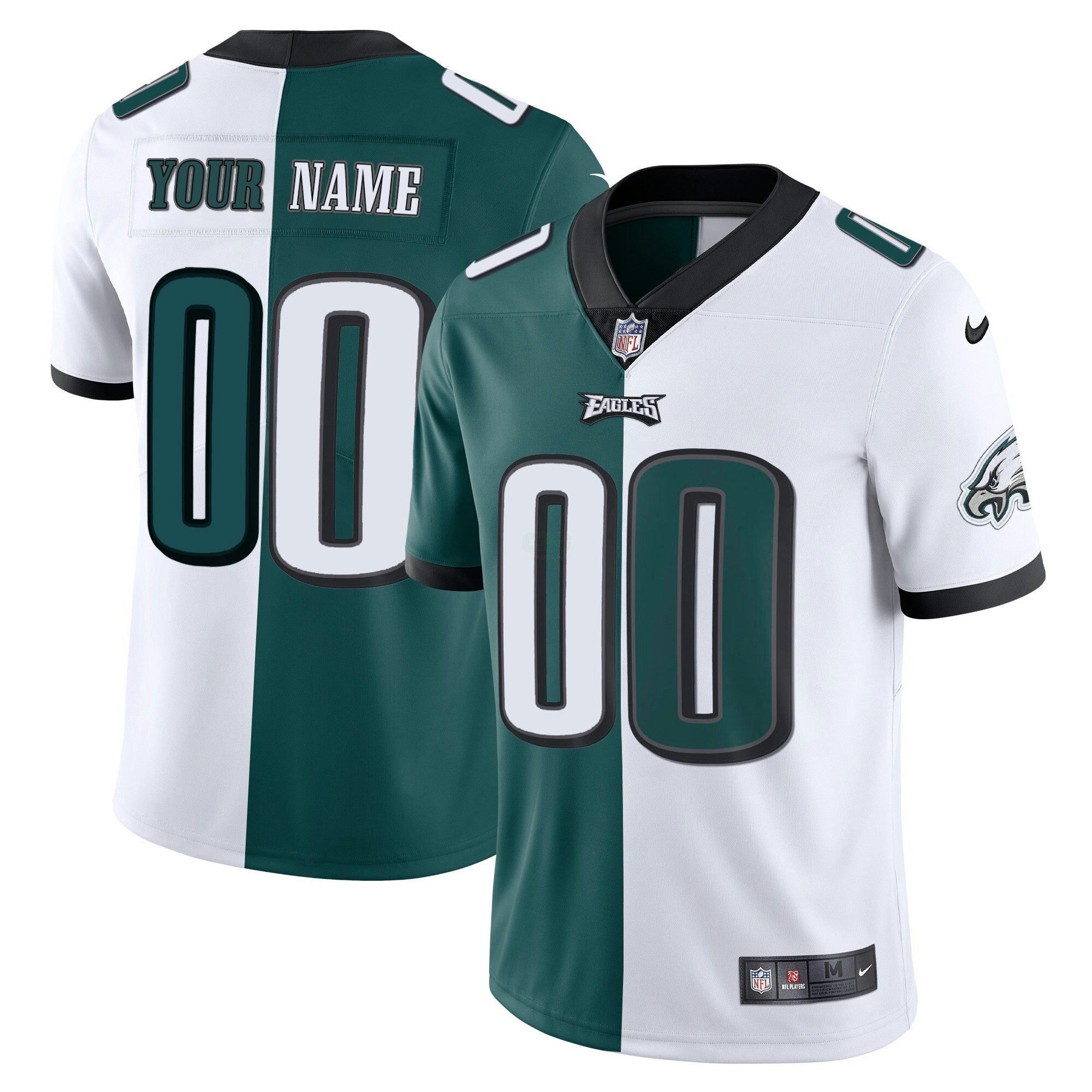 Camisa NFL Dourada & Split Custom Name and Number