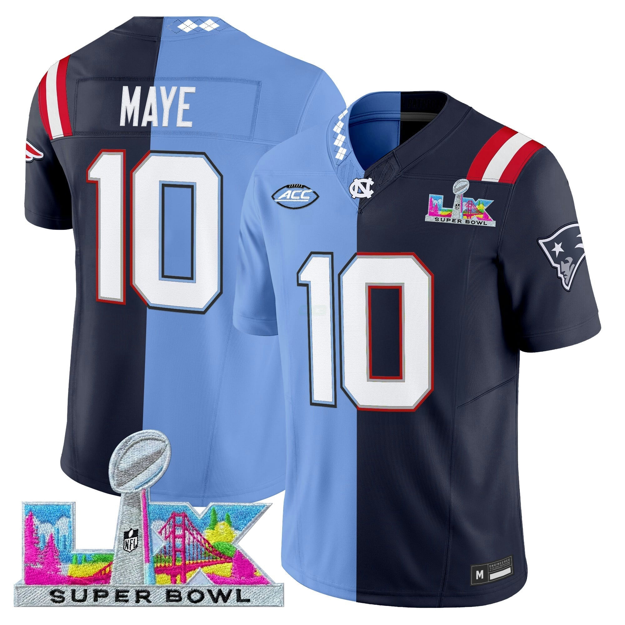 Camisa NFL Drake Maye Split Vapor Limited Jersey - Drake Maye
