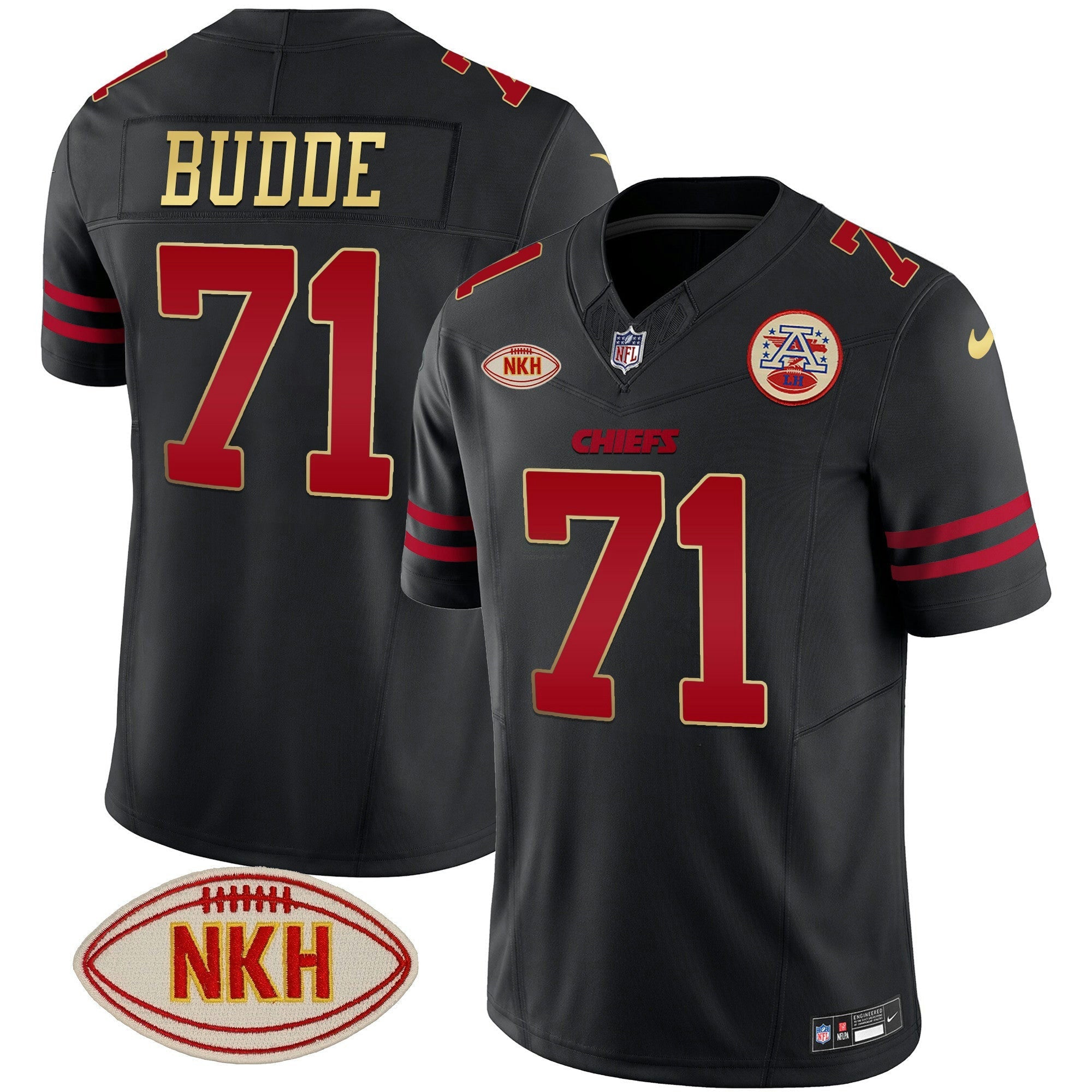 Camisa NFL Ed Budde Gold Vapor Jersey