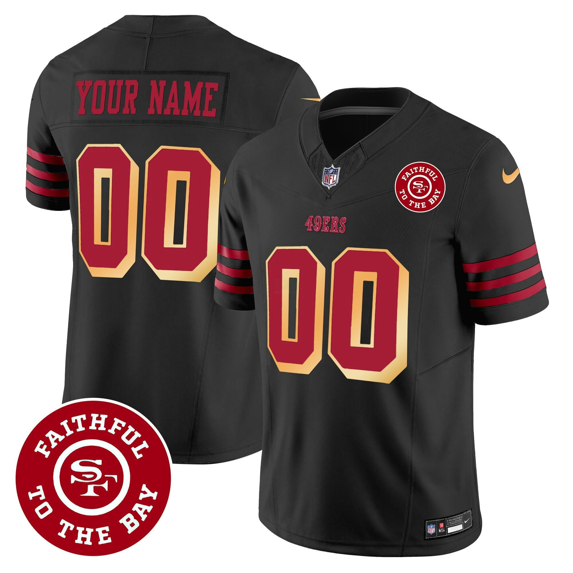 Camisa NFL Faithful To The Bay Patch Vapor Jersey V2