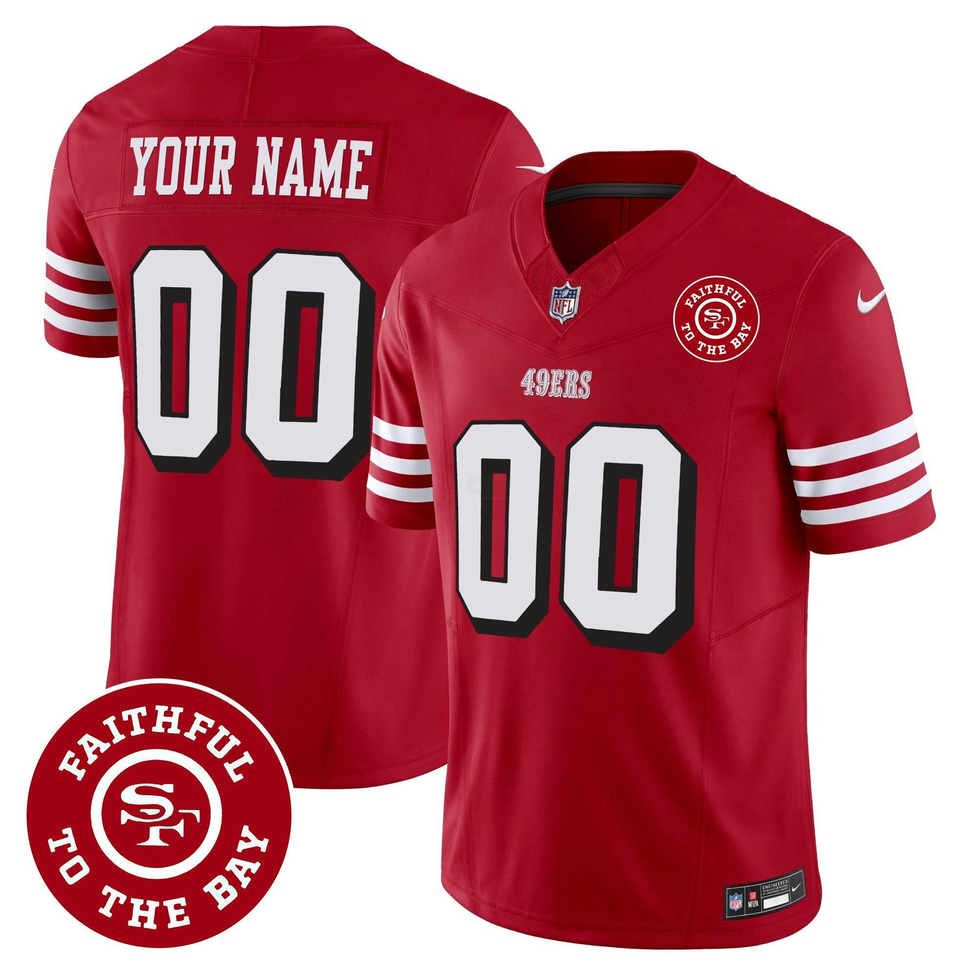 Camisa NFL Faithful To The Bay Patch Vapor Jersey V2