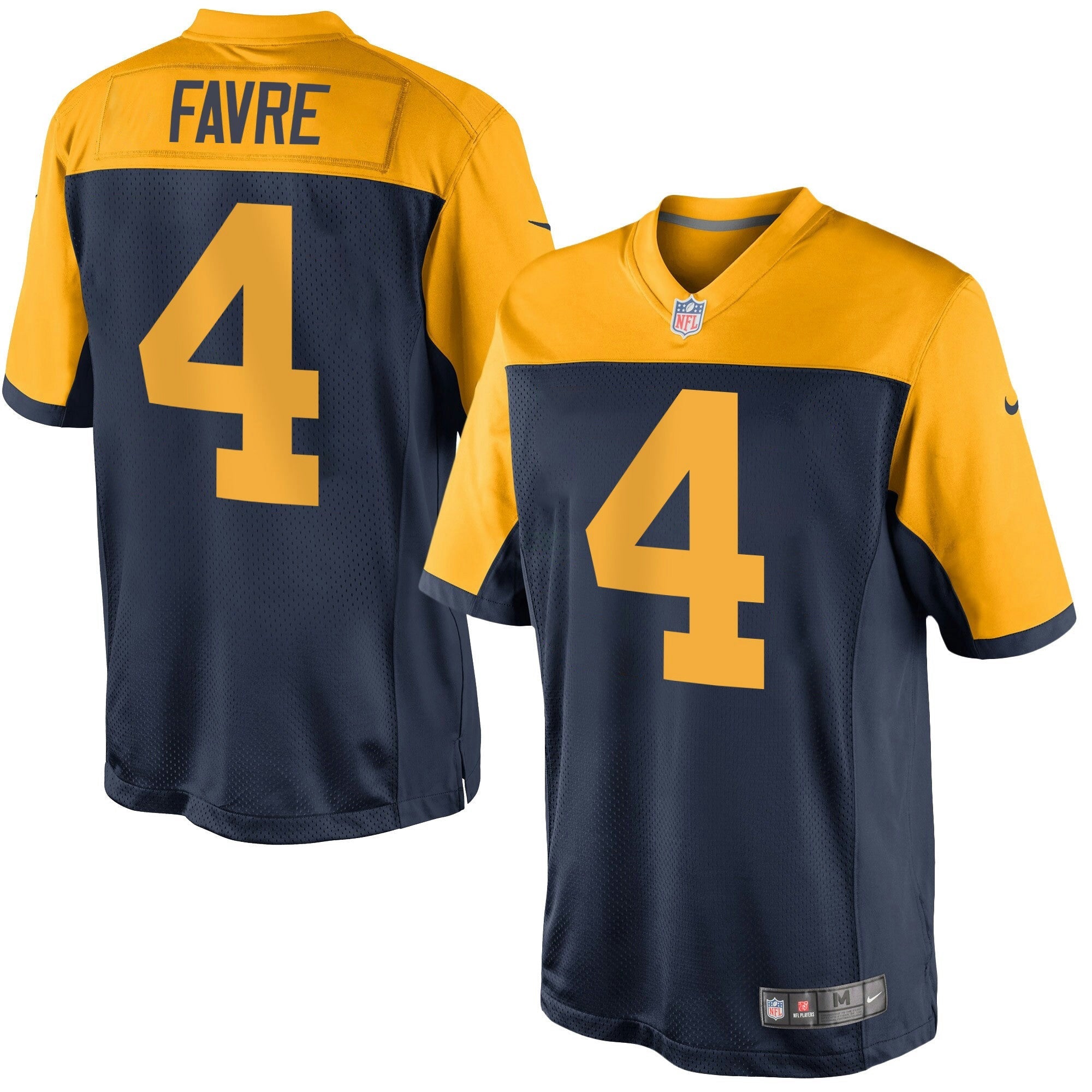Camisa NFL Green Bay Throwback Azul Marinho Alternativa Jersey