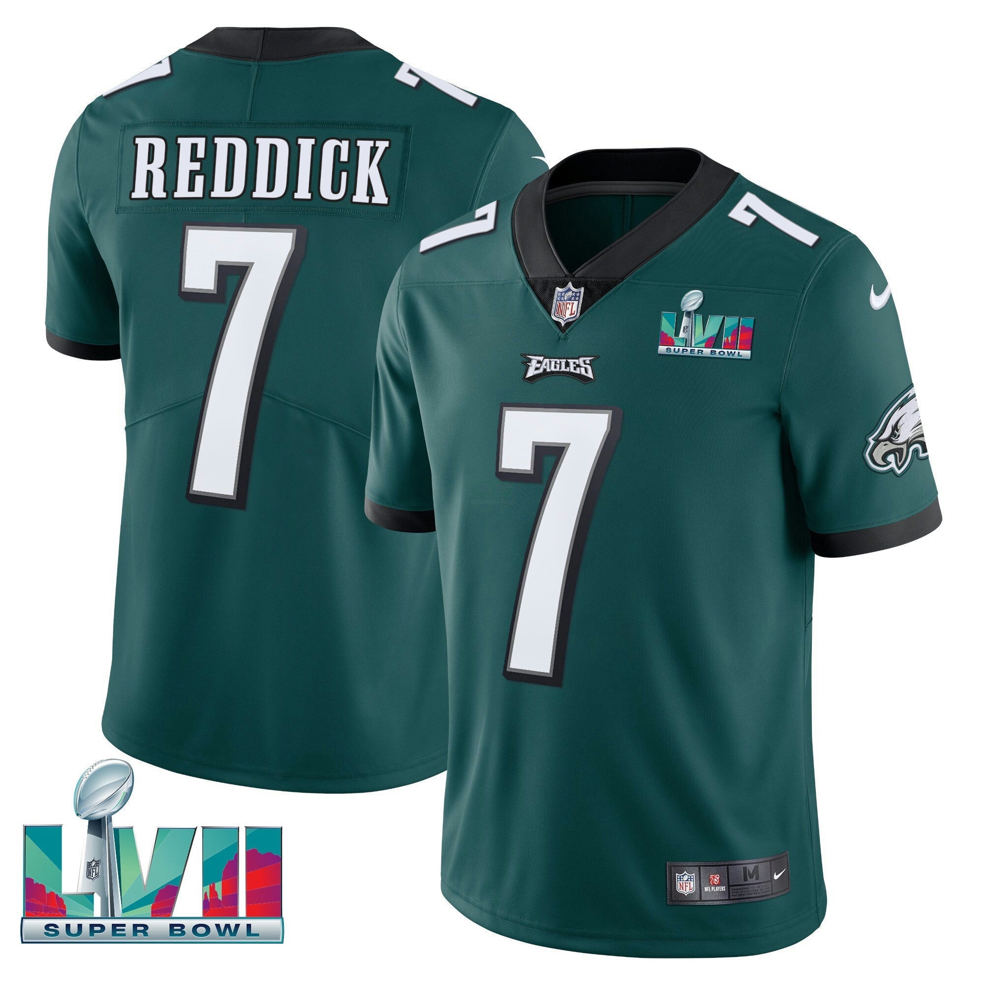 Camisa NFL Haason Reddick Philadelphia Super Bowl Patch Jersey