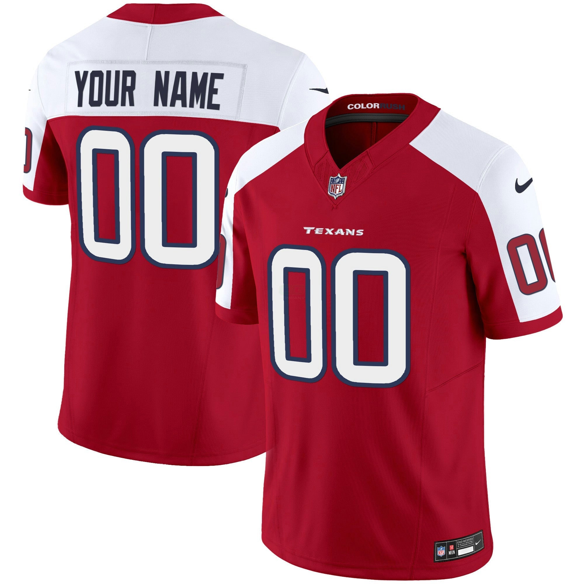 Camisa NFL Houston Color Rush Legend Vapor Jersey