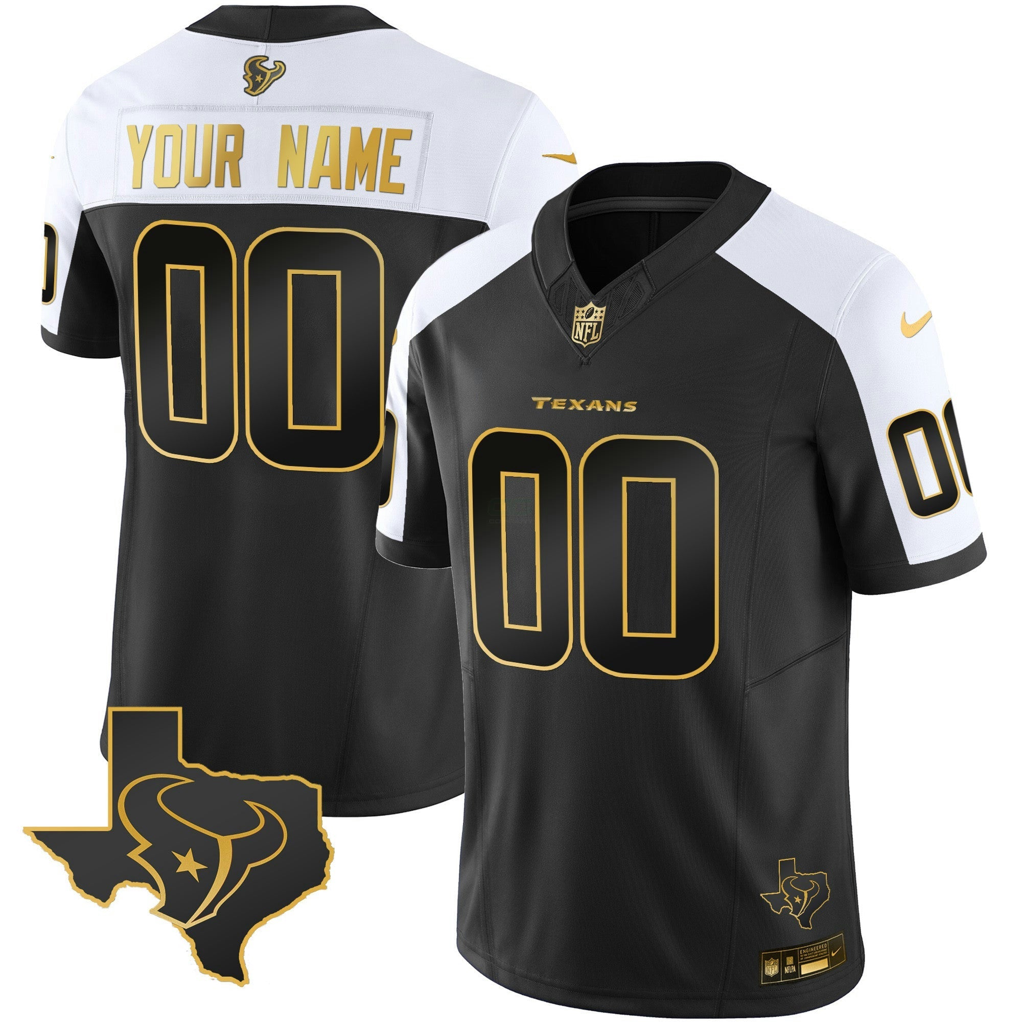 Camisa NFL Houston Gold Vapor Limited Jersey