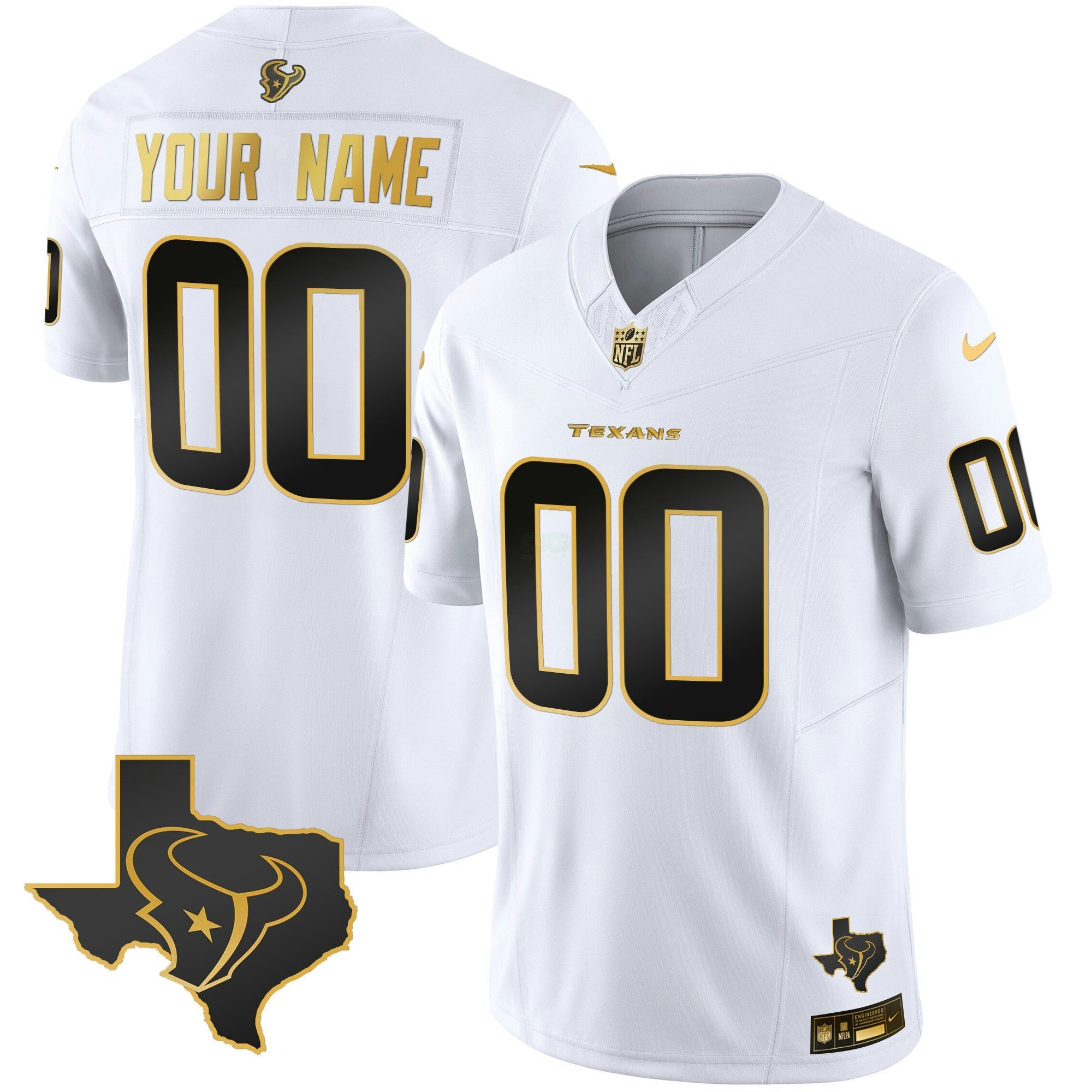 Camisa NFL Houston Gold Vapor Limited Jersey