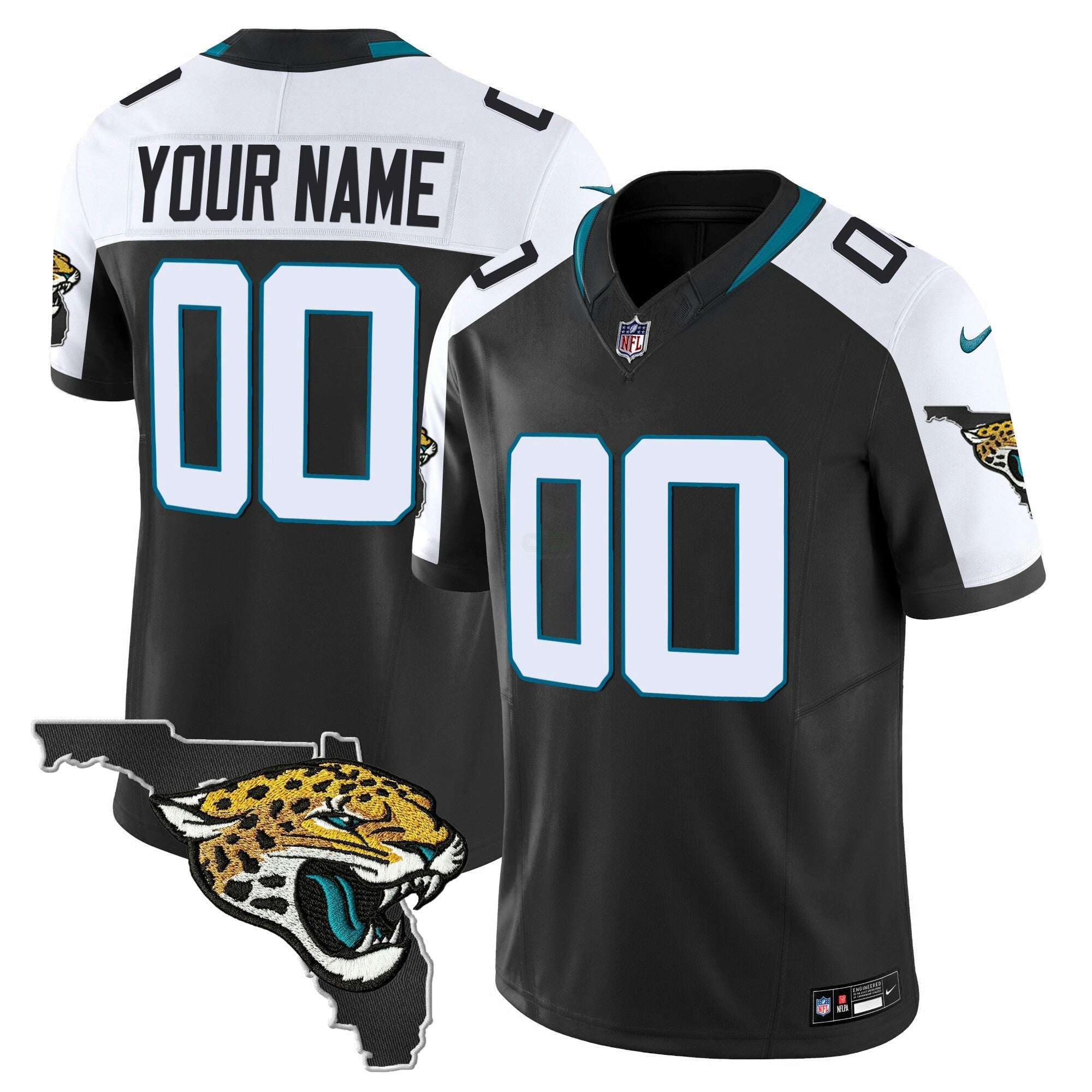 Camisa NFL Jacksonville Florida Patch Vapor Jersey