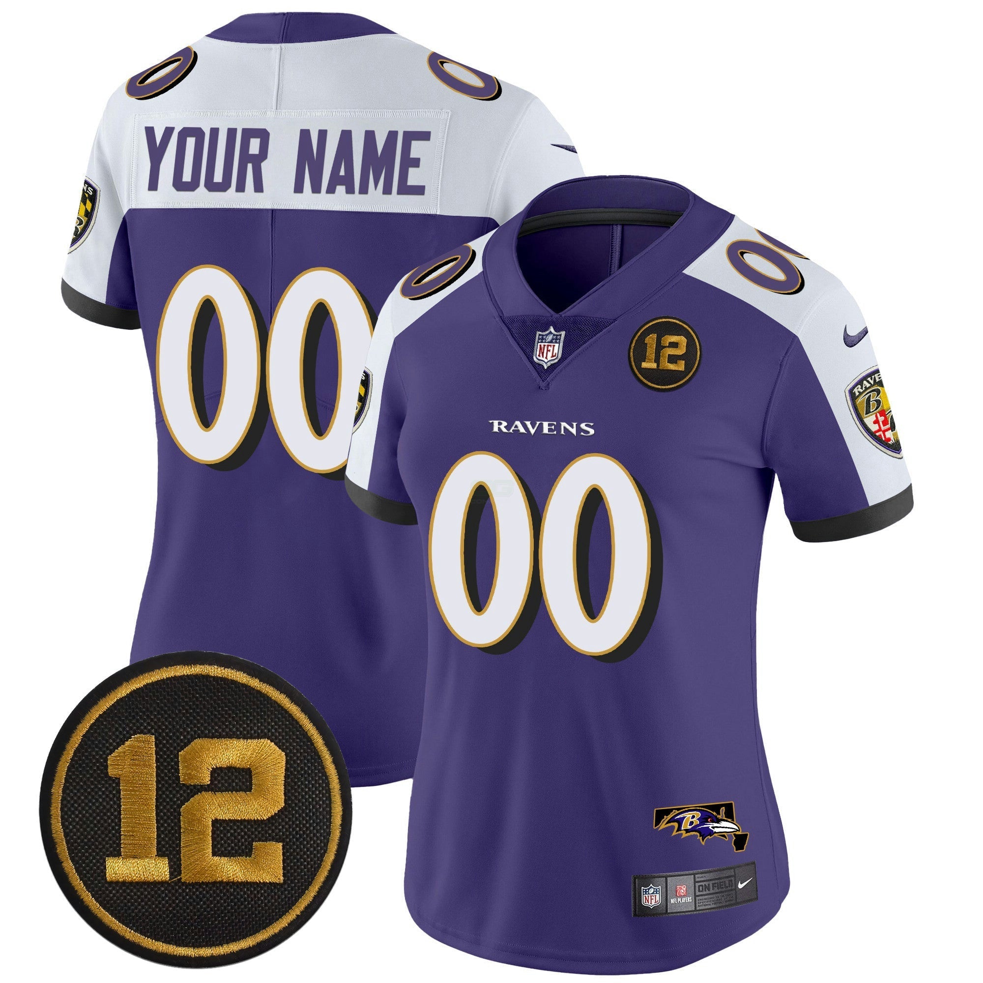 Camisa NFL Jacoby Jones Patch Vapor Limited Jersey