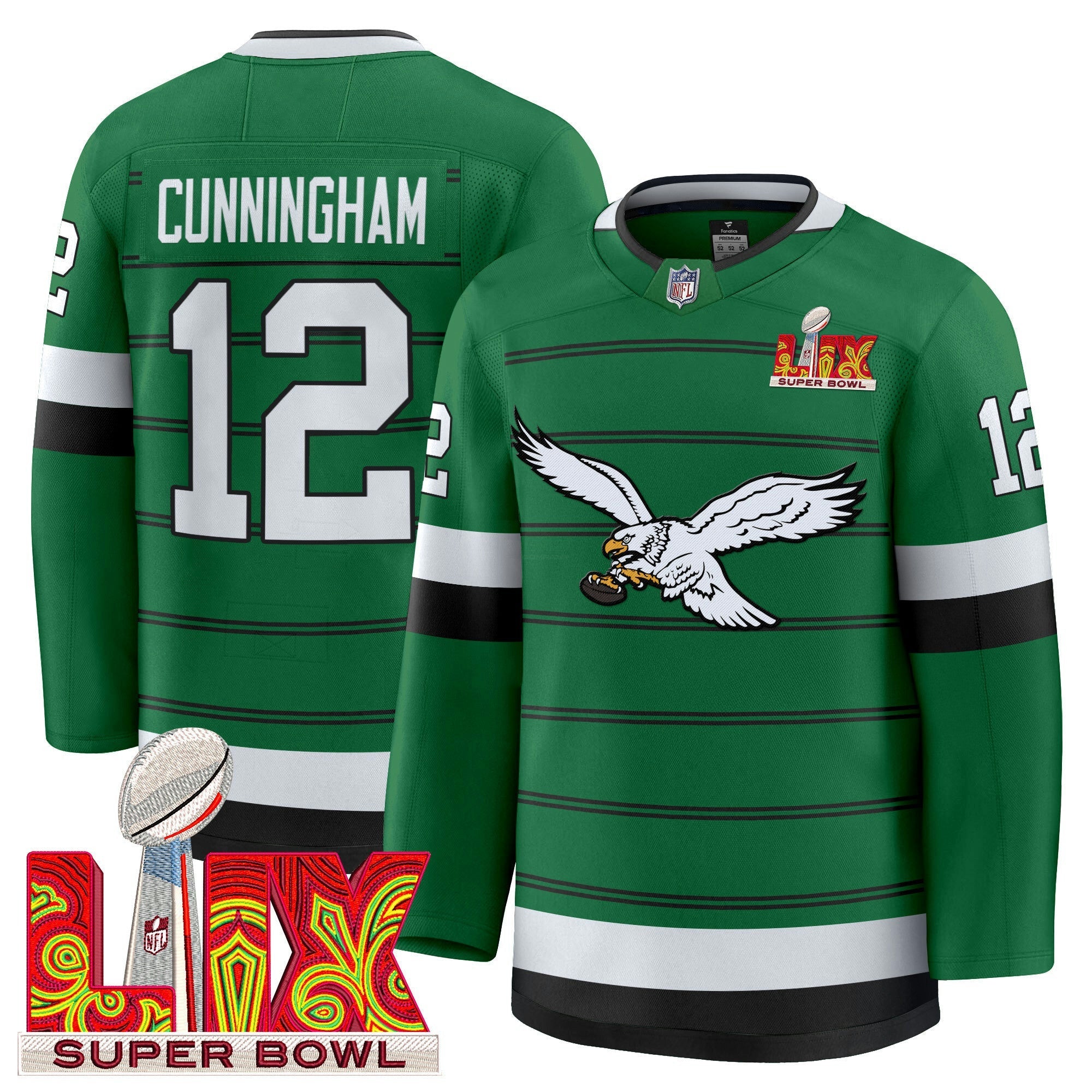 Camisa NFL Kelly Green Hockey Premium Jersey