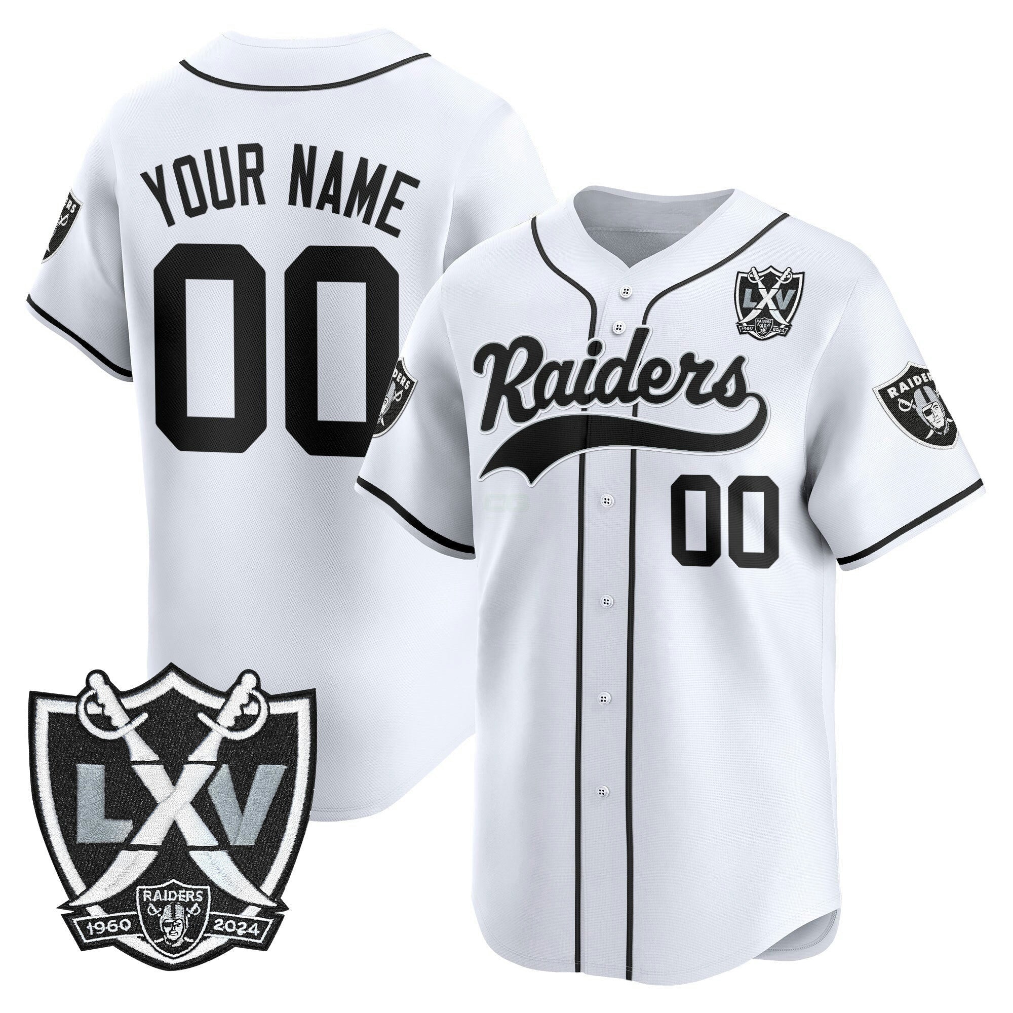 Camisa NFL Las Vegas 65th Anniversary Patch Vapor Jersey