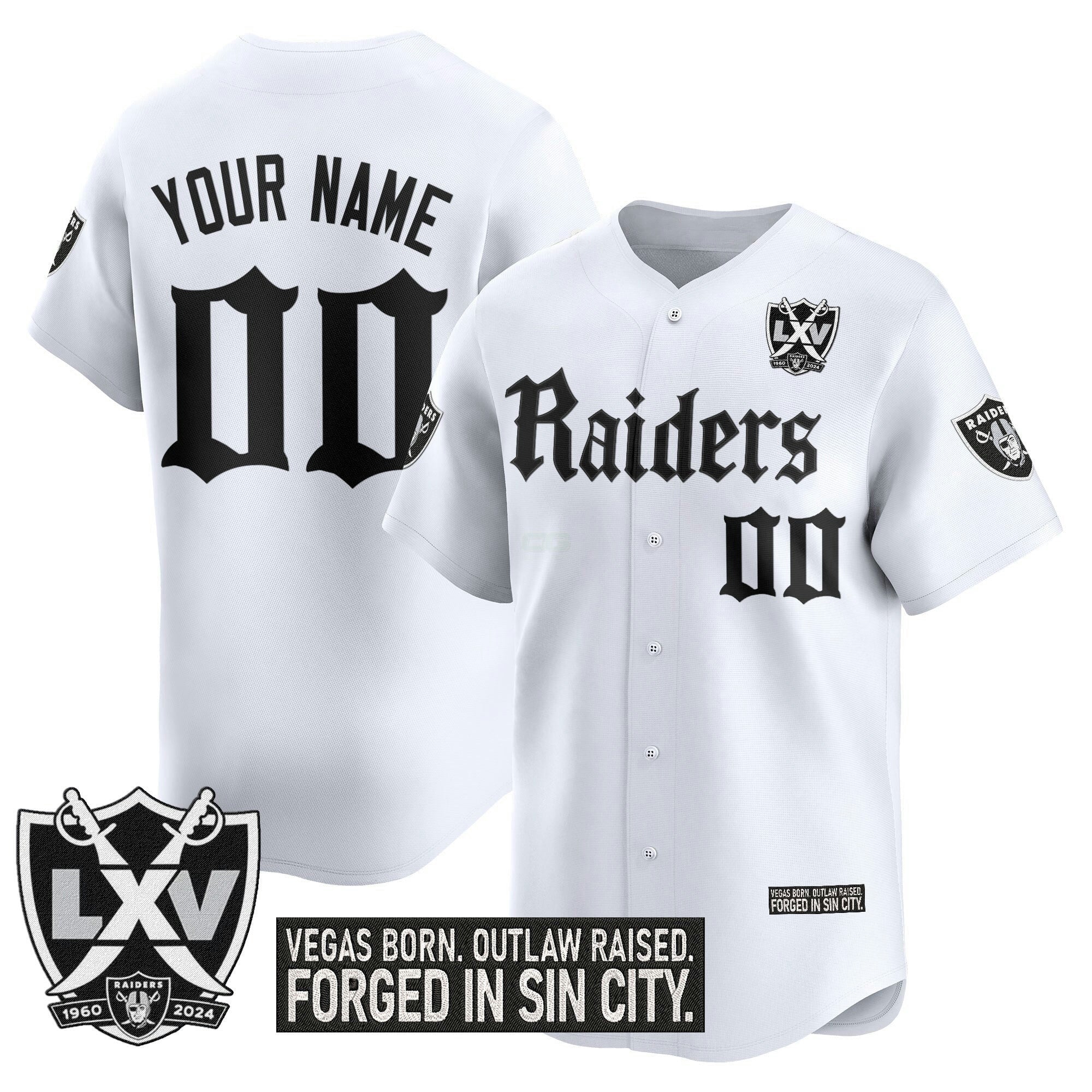 Camisa NFL Las Vegas ‘Gothic Sin City Shadows Edition’ Vapor Jersey