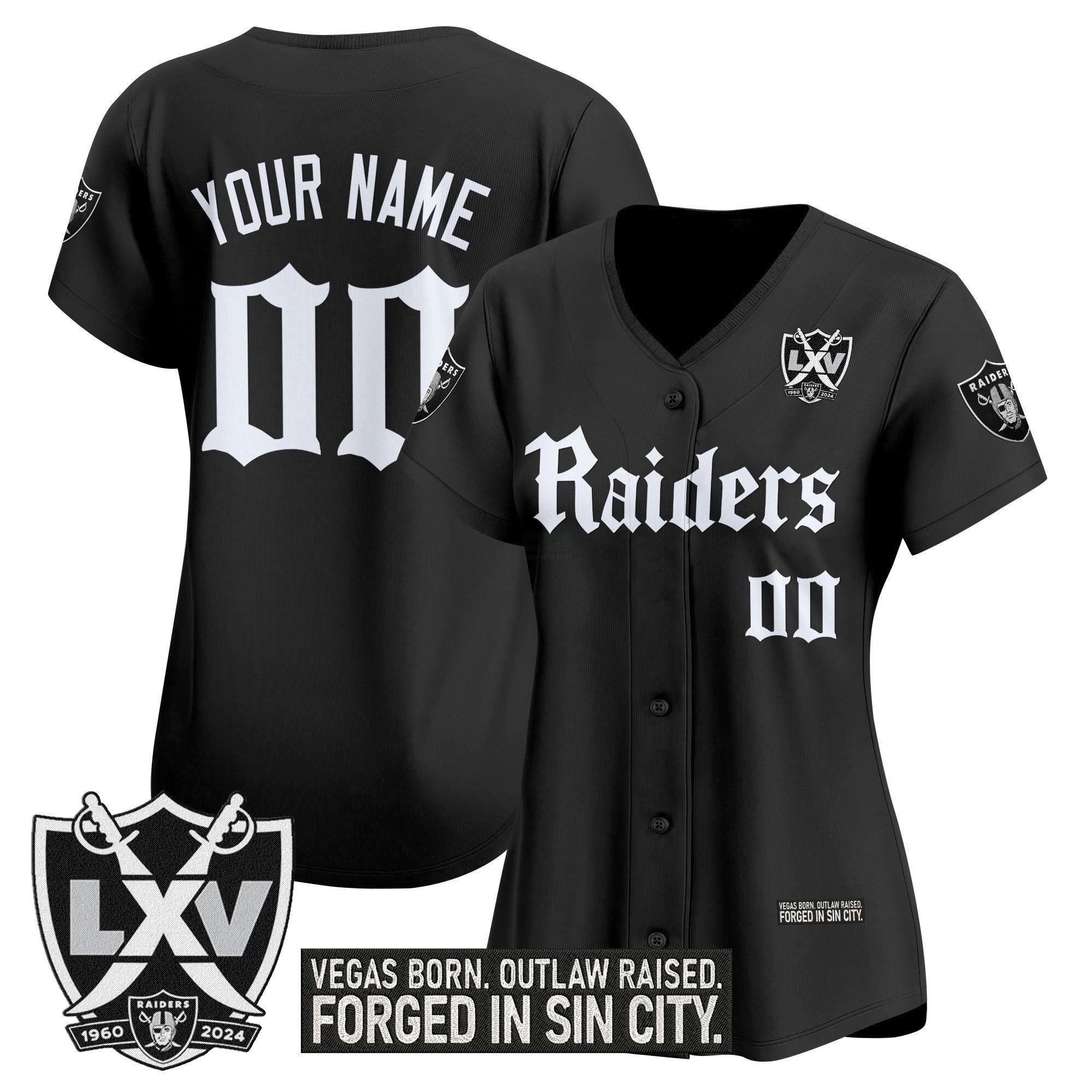 Camisa NFL Las Vegas ‘Gothic Sin City Shadows Edition’ Vapor Jersey