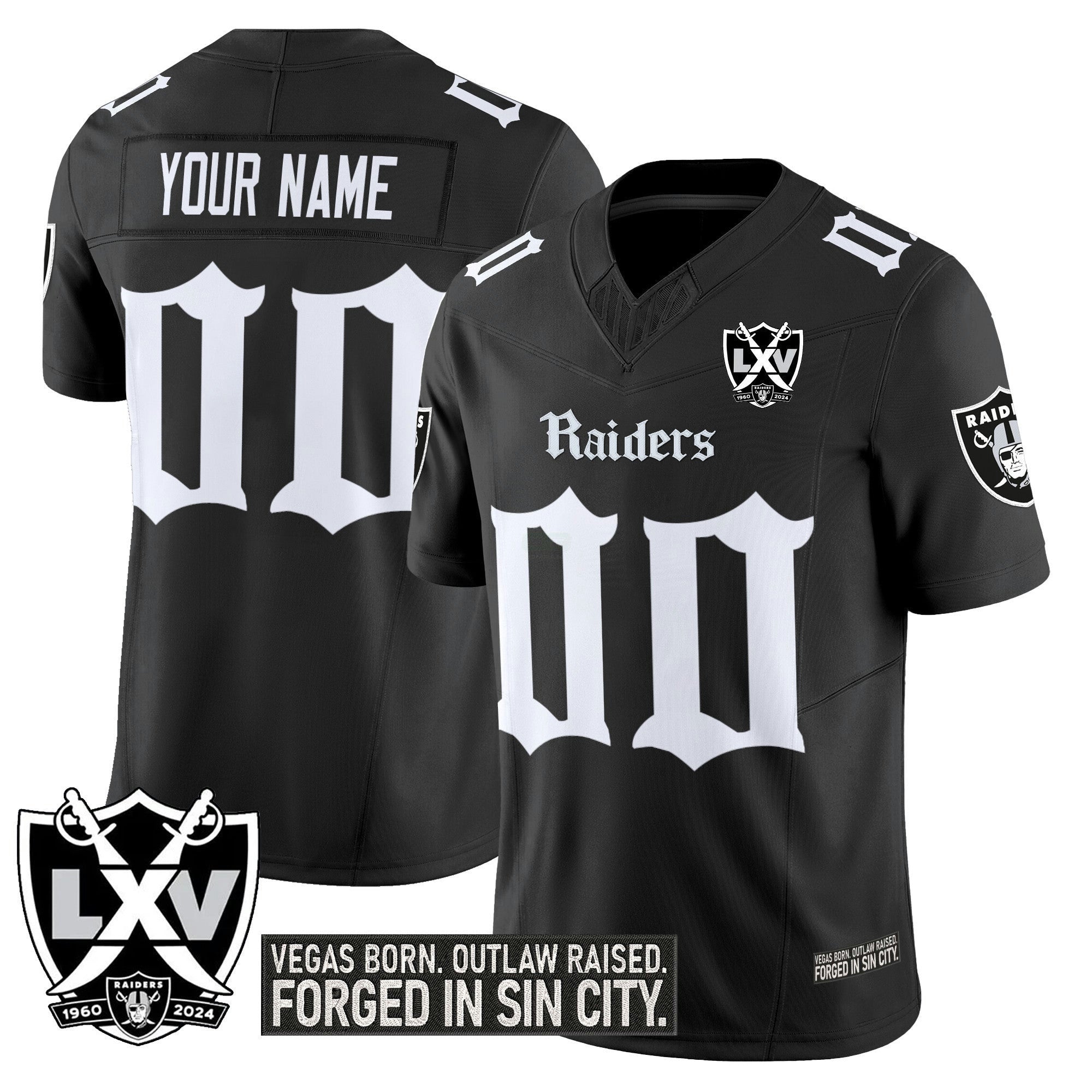 Camisa NFL Las Vegas ‘Gothic Sin City Shadows Edition’ Vapor Limited Jersey V2