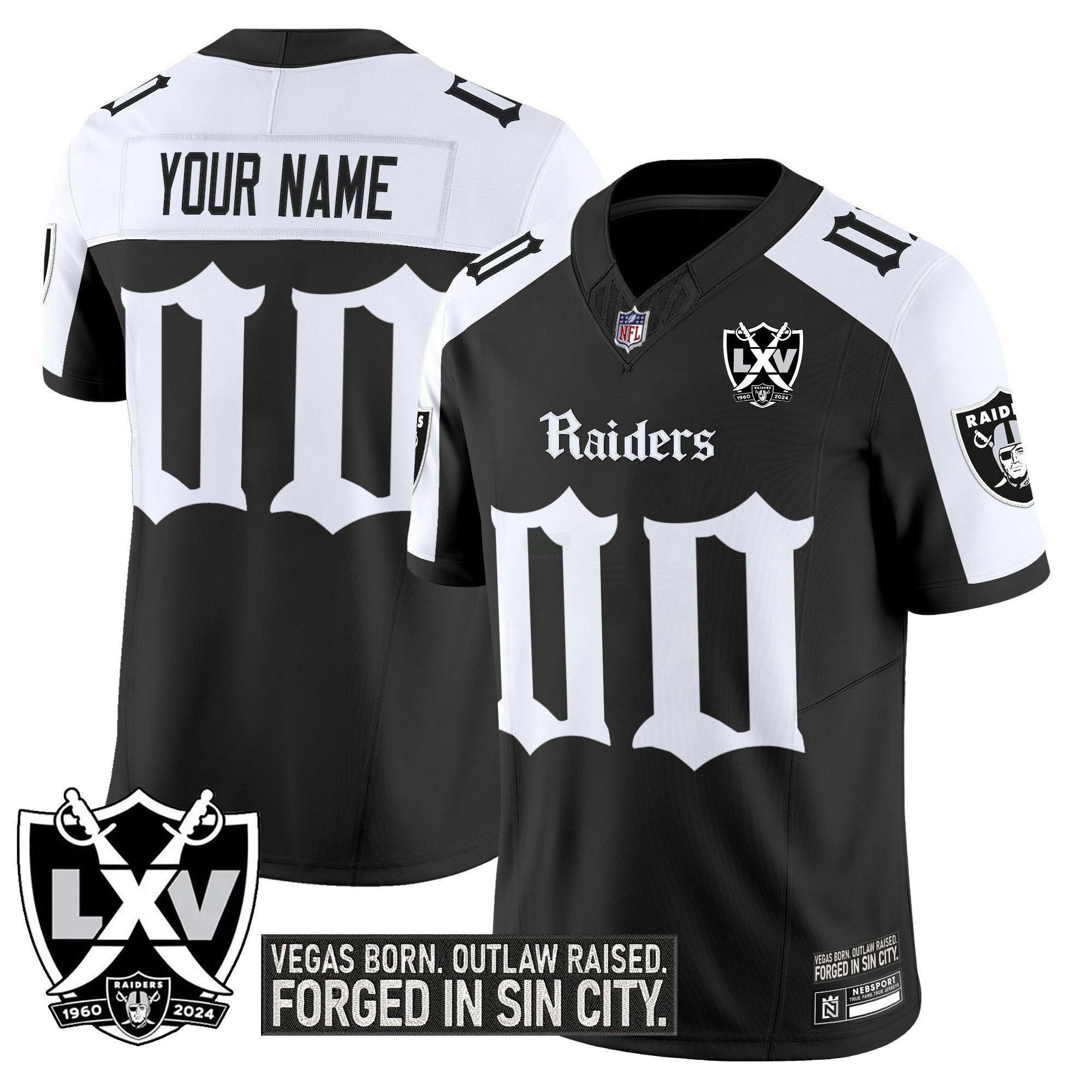 Camisa NFL Las Vegas ‘Gothic Sin City Shadows Edition’ Vapor Limited Jersey