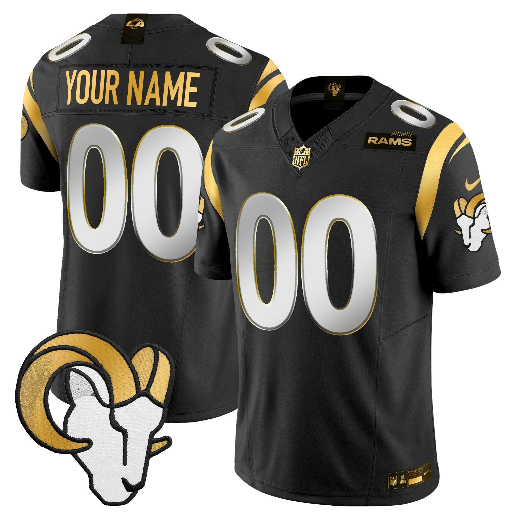 Camisa NFL Los Angeles 2024 Dourada Vapor Limited Jersey