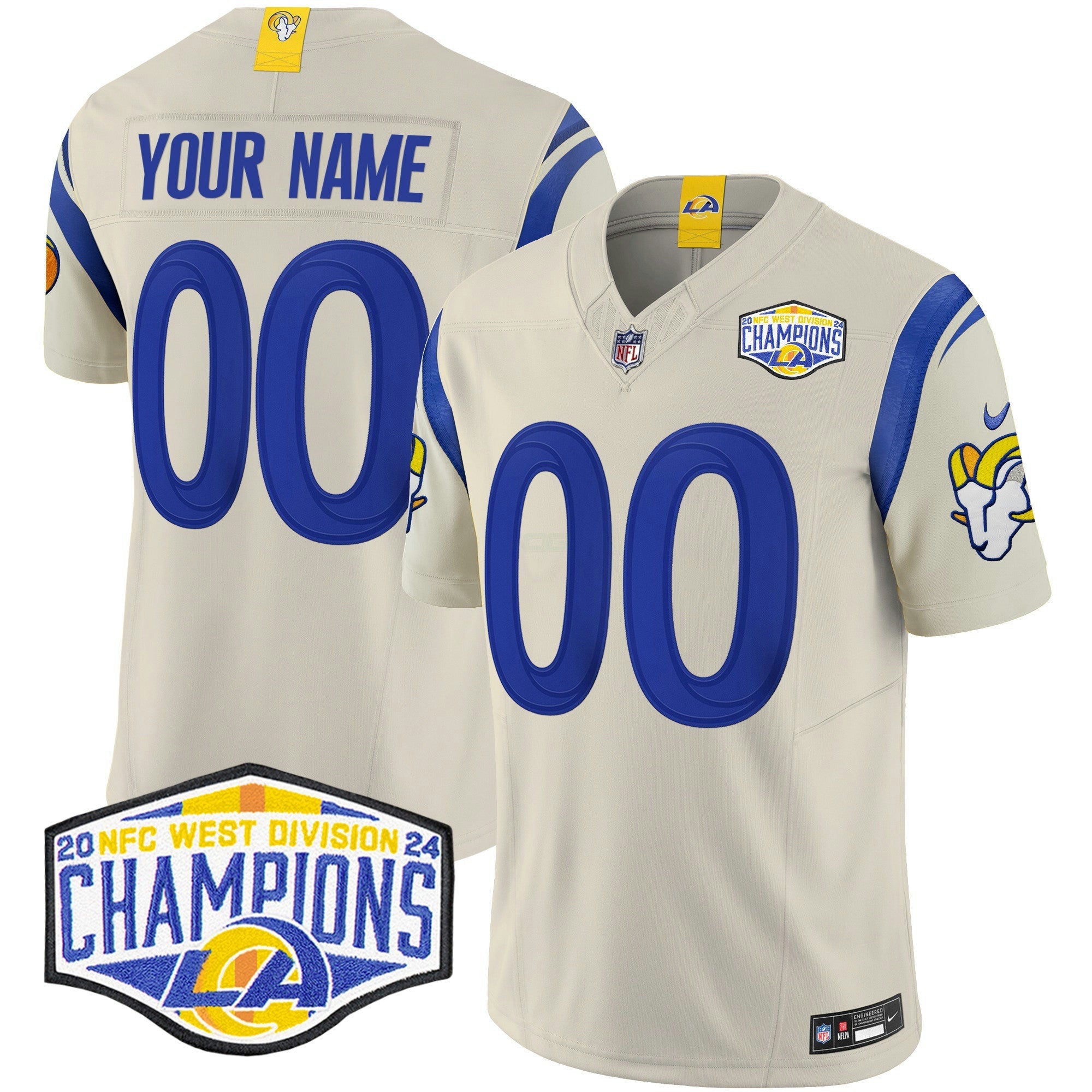 Camisa NFL Los Angeles 2024 NFC West Division Champions Vapor Limited Jersey
