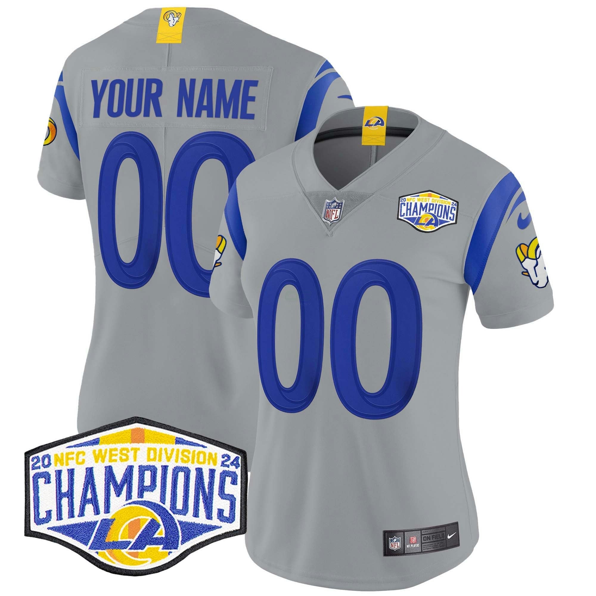 Camisa NFL Los Angeles 2024 NFC West Division Champions Vapor Limited Jersey