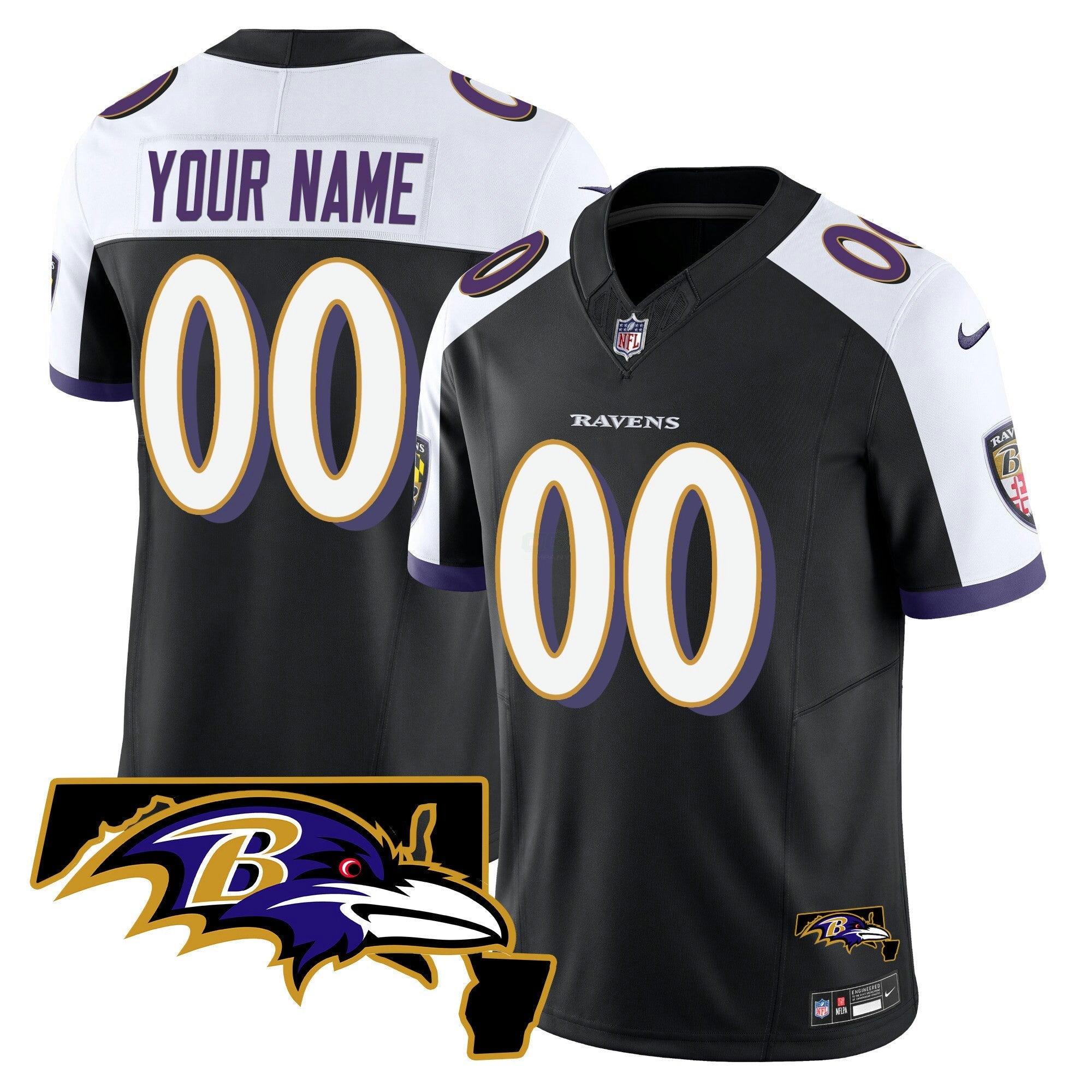 Camisa NFL Maryland Patch Vapor Limited Jersey