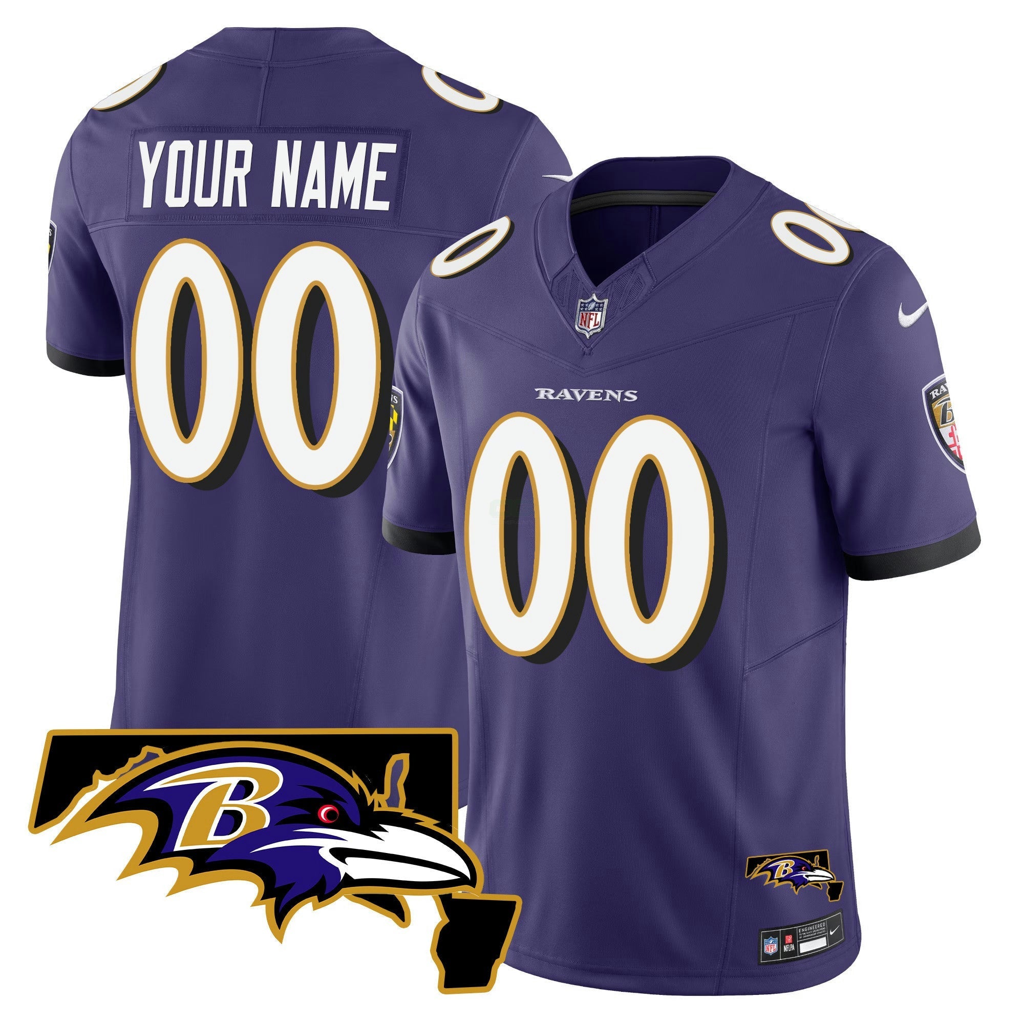 Camisa NFL Maryland Patch Vapor Limited Jersey