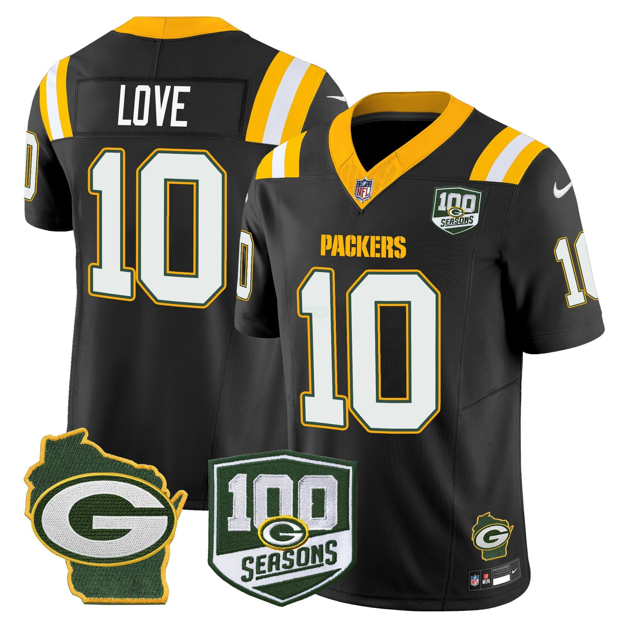 Camisa NFL Men’s 100th Season & Home Patch Vapor Limited Jersey