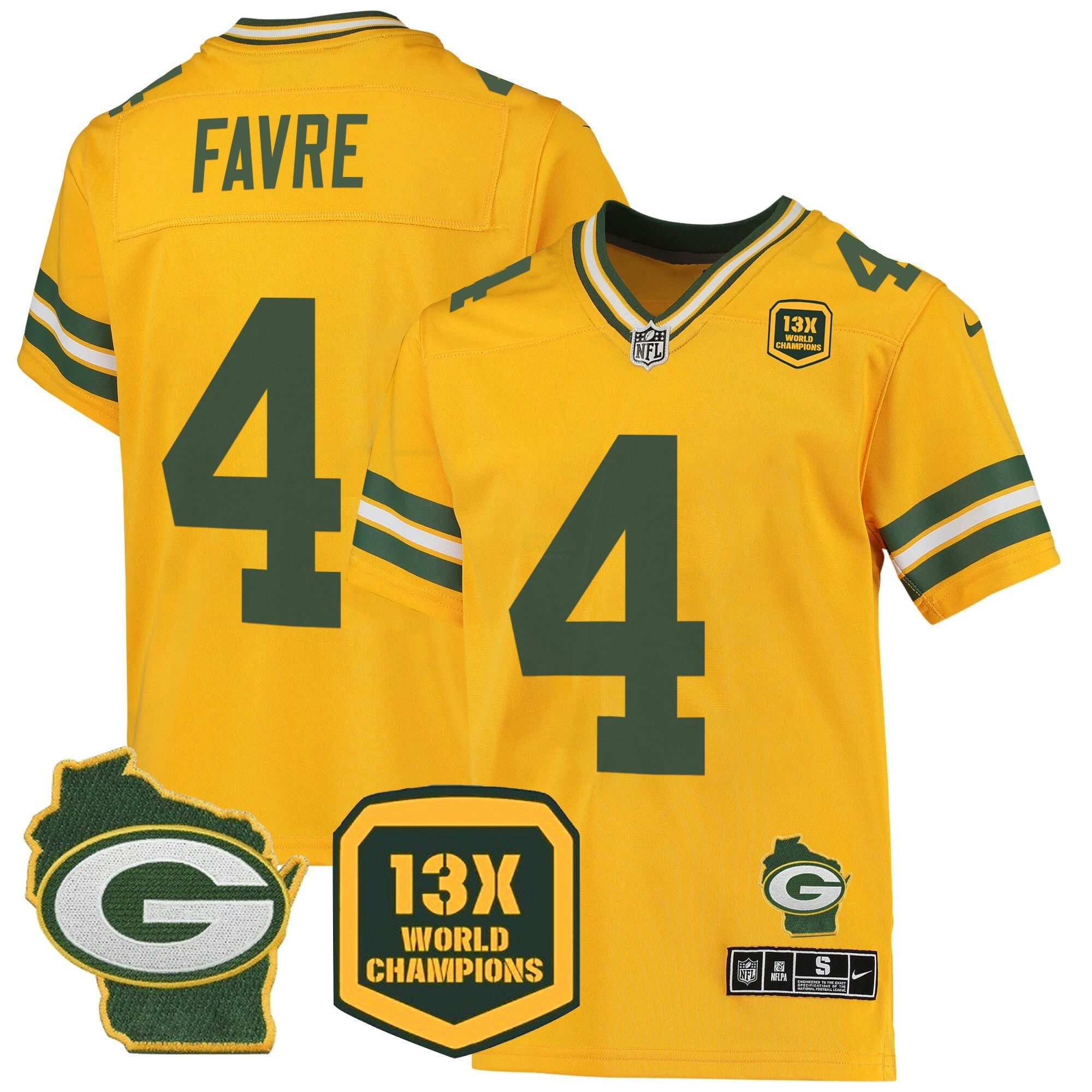 Camisa NFL Men’s 13 Time World Champions & Home Patch Game Jersey