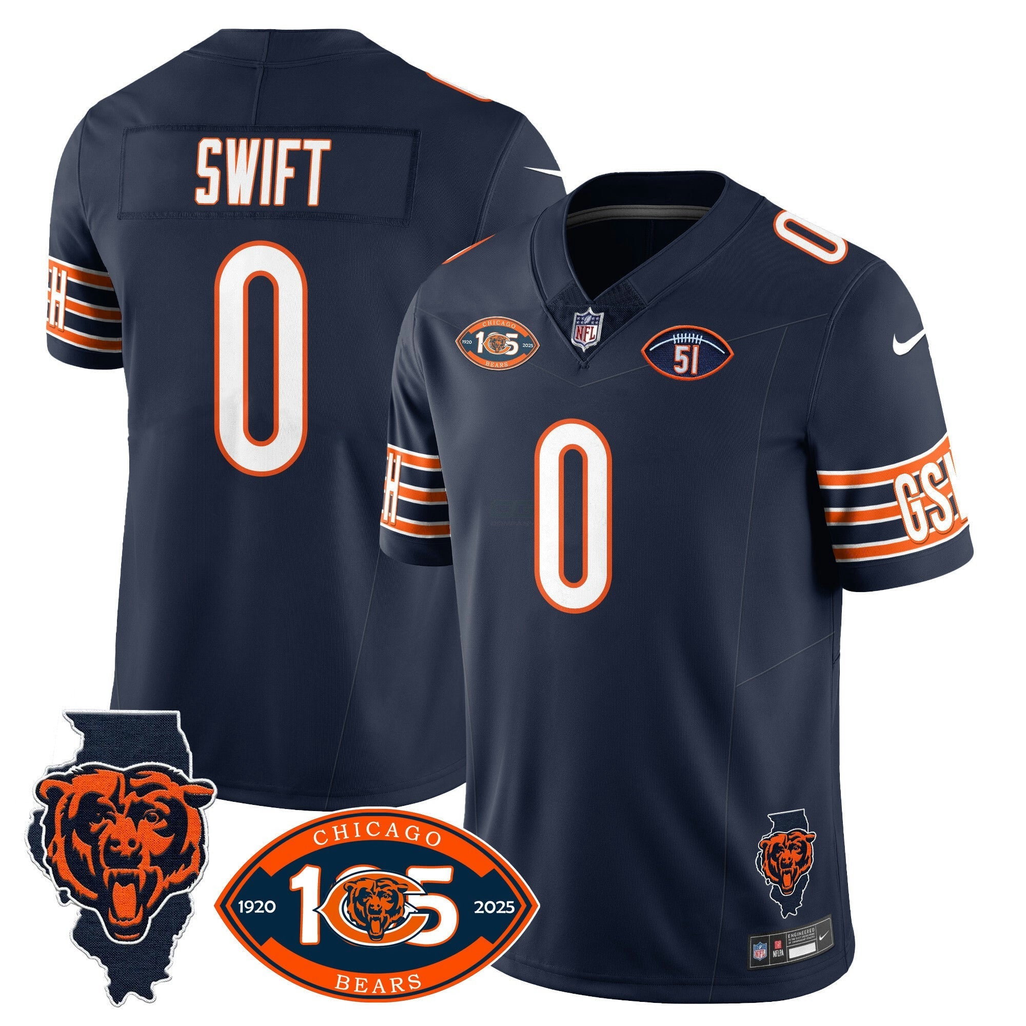 Camisa NFL Men’s 1920-2025 The Vapor Limited Jersey