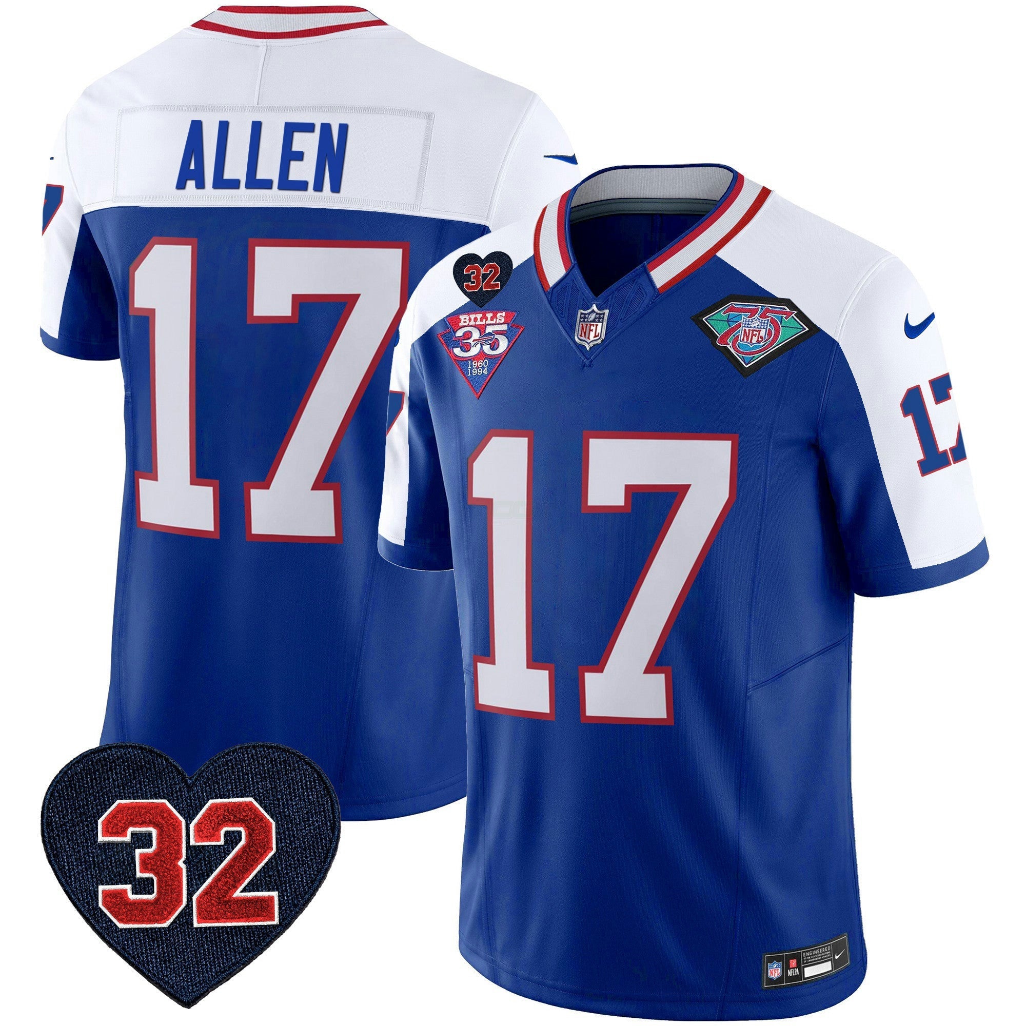 Camisa NFL Men’s 1994 Throwback O.J. Simpson Patch Vapor Limited Jersey
