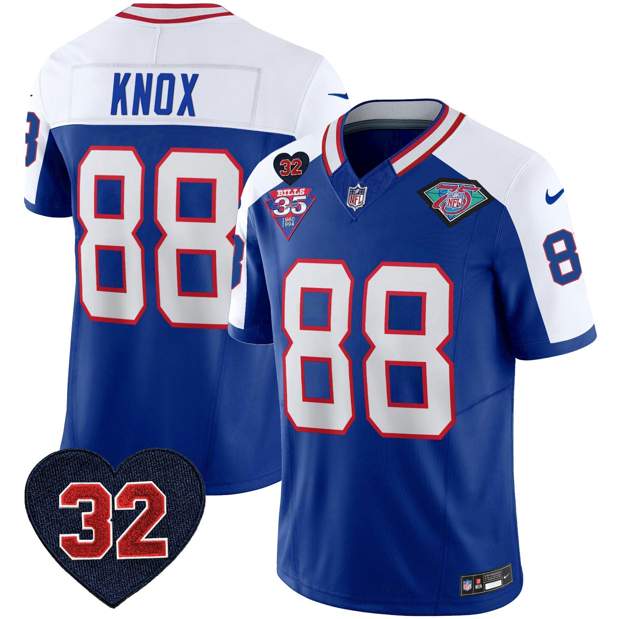 Camisa NFL Men’s 1994 Throwback O.J. Simpson Patch Vapor Limited Jersey