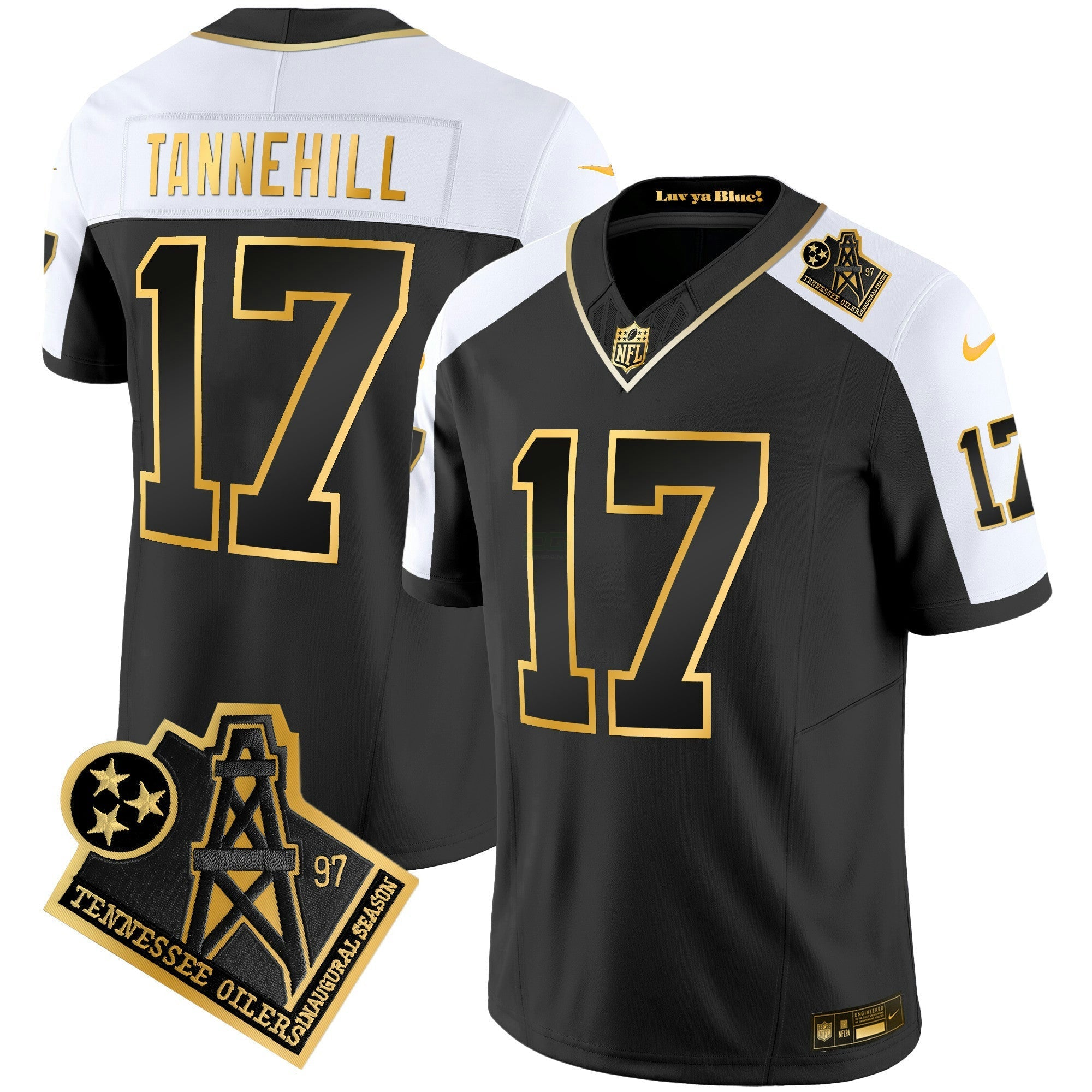 Camisa NFL Men’s 1997 Throwback Dourada Vapor Jersey