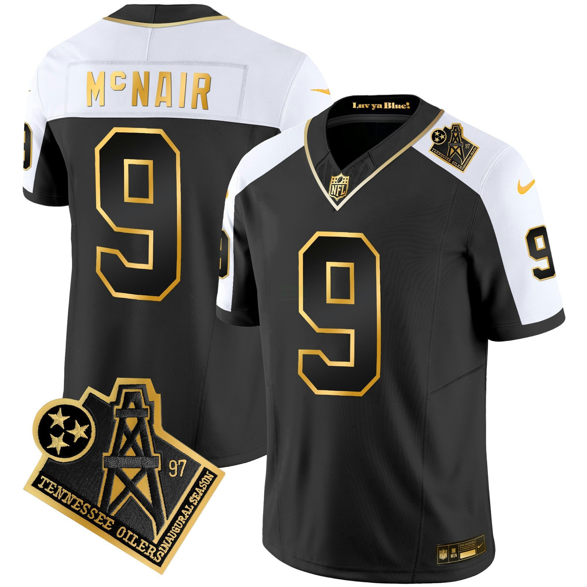Camisa NFL Men’s 1997 Throwback Dourada Vapor Jersey