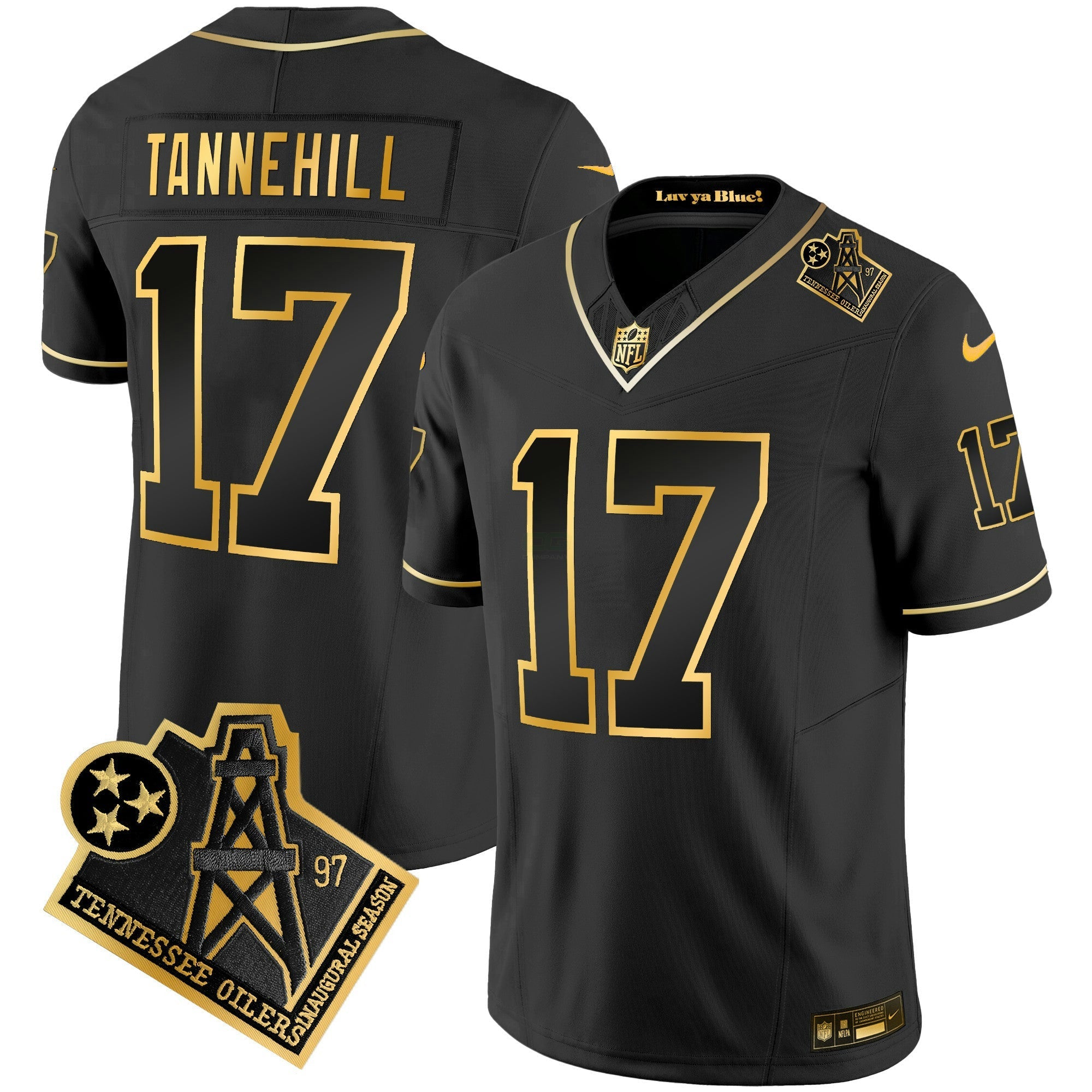 Camisa NFL Men’s 1997 Throwback Dourada Vapor Jersey