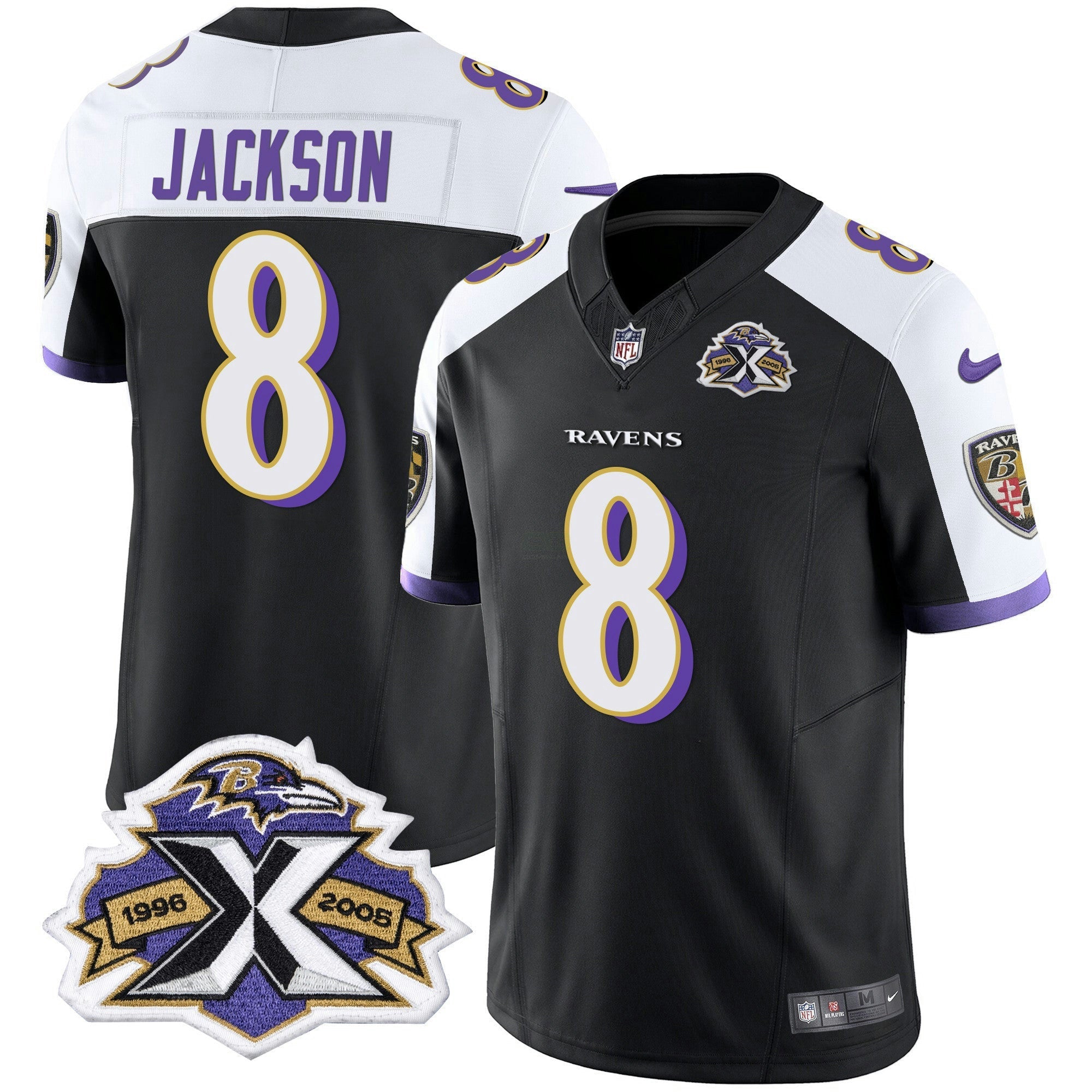 Camisa NFL Men’s 2005 Throwback Preta Vapor Limited Jersey