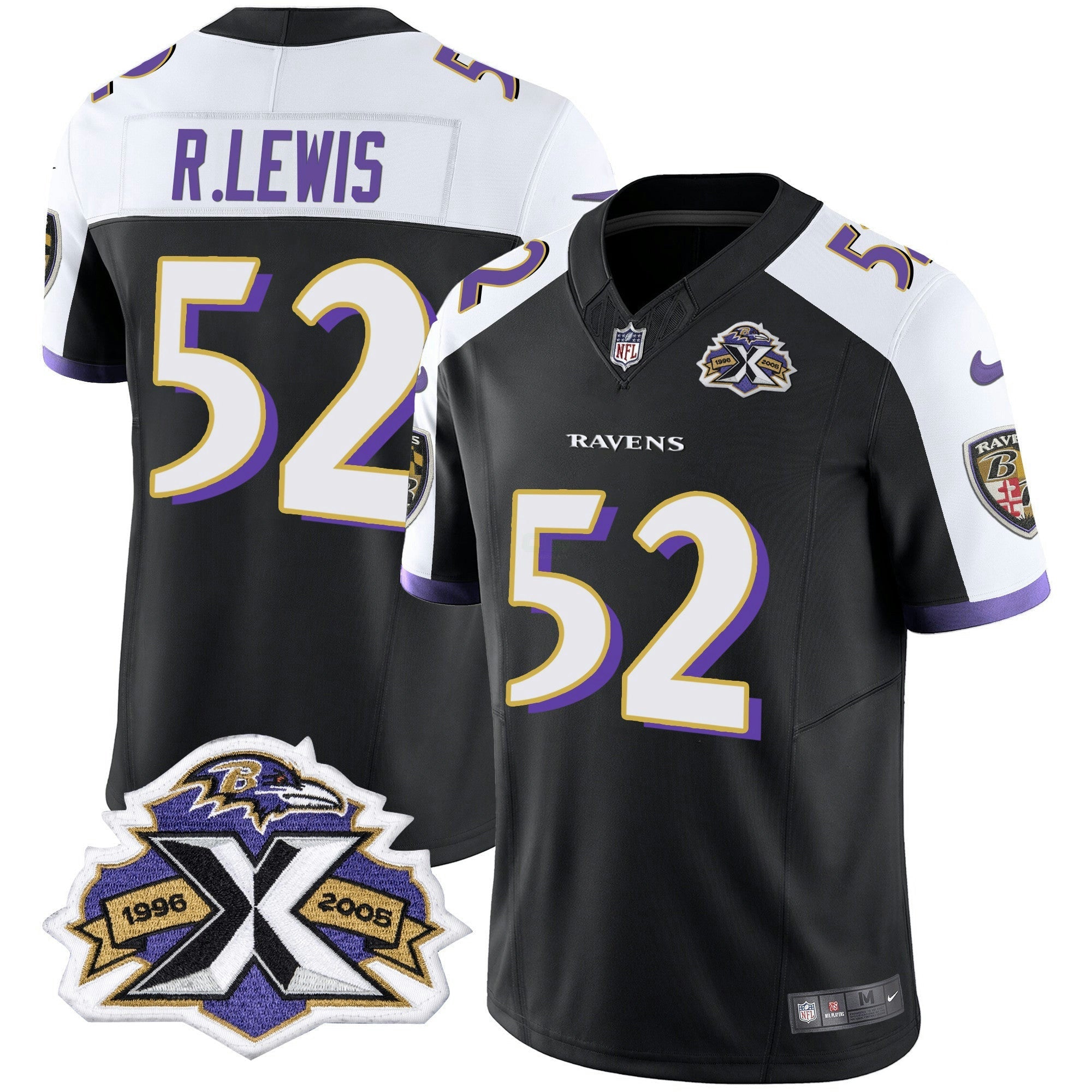 Camisa NFL Men’s 2005 Throwback Preta Vapor Limited Jersey