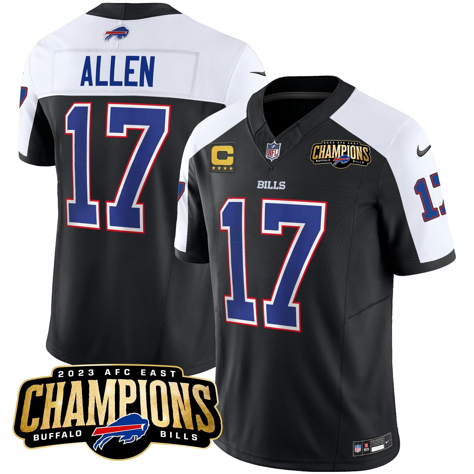 Camisa NFL Men’s 2023 AFC East Champions Patch Vapor Jersey