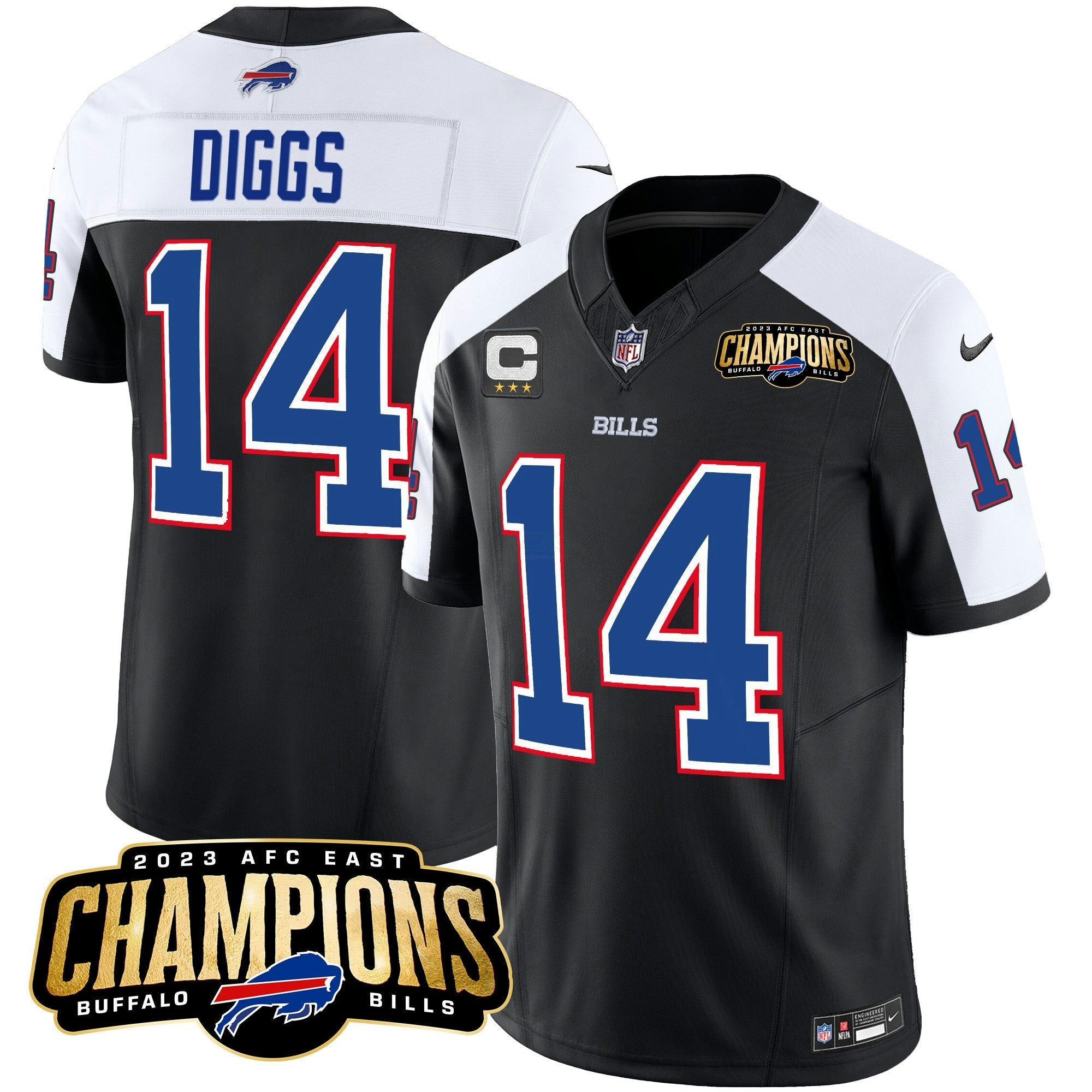 Camisa NFL Men’s 2023 AFC East Champions Patch Vapor Jersey