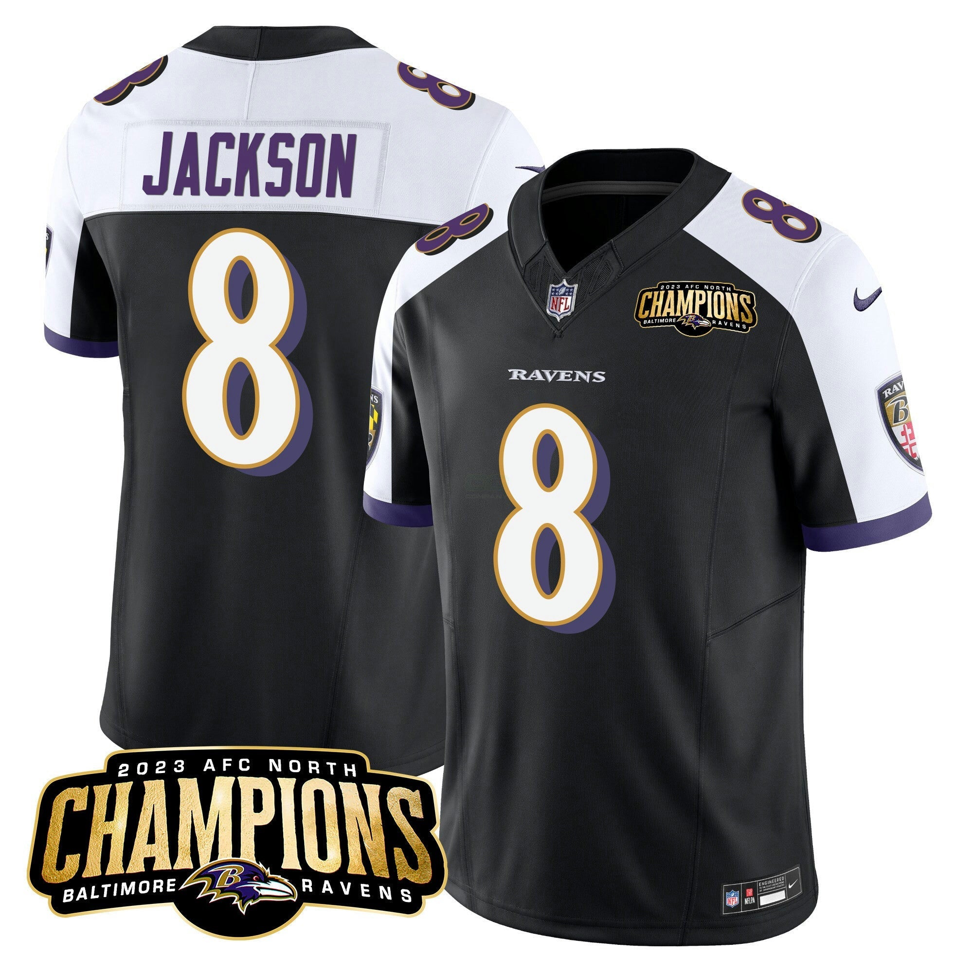 Camisa NFL Men’s 2023 AFC North Champions Patch Vapor Limited Jersey