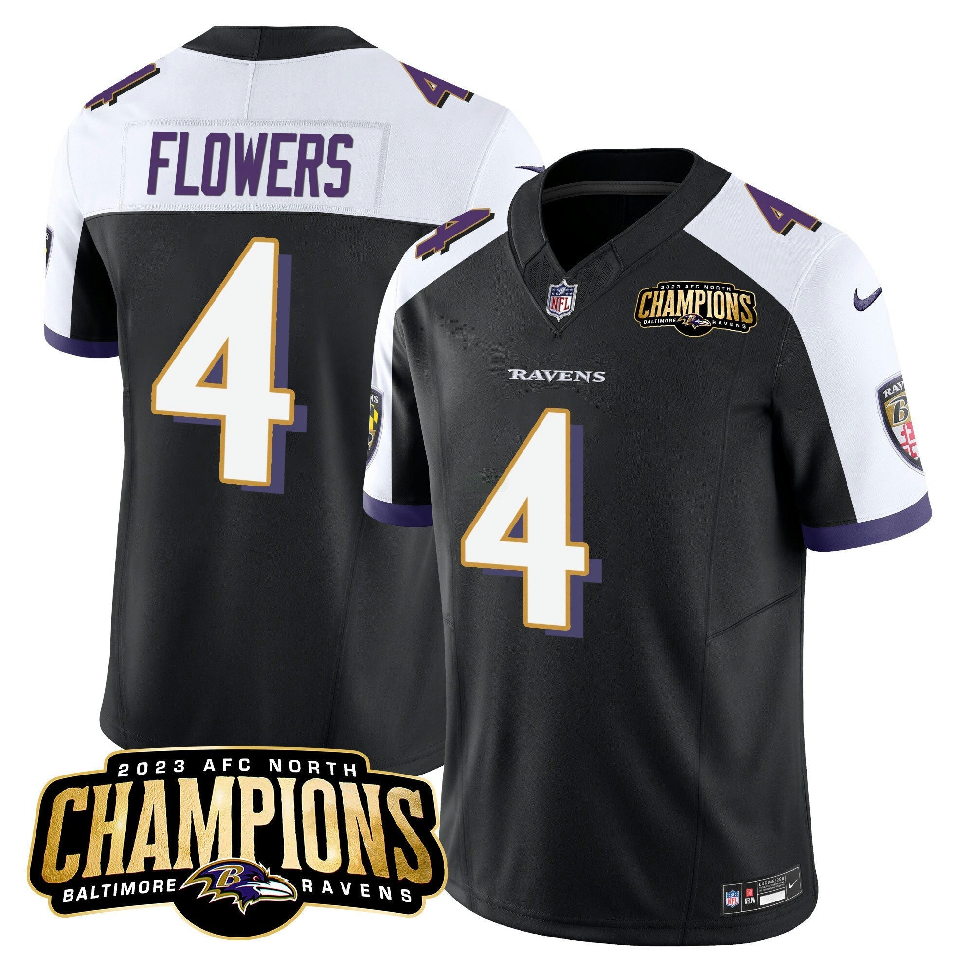 Camisa NFL Men’s 2023 AFC North Champions Patch Vapor Limited Jersey